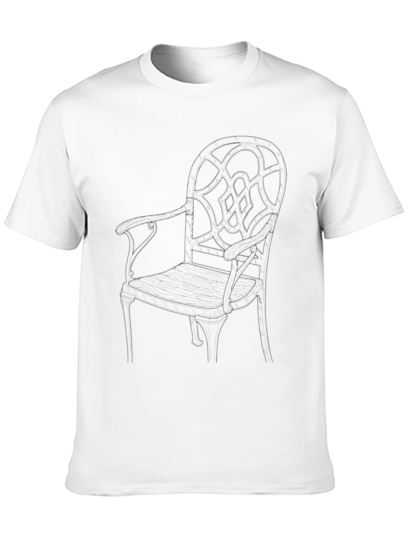 Modern Chair Graphic Tee - Stylish Comfort