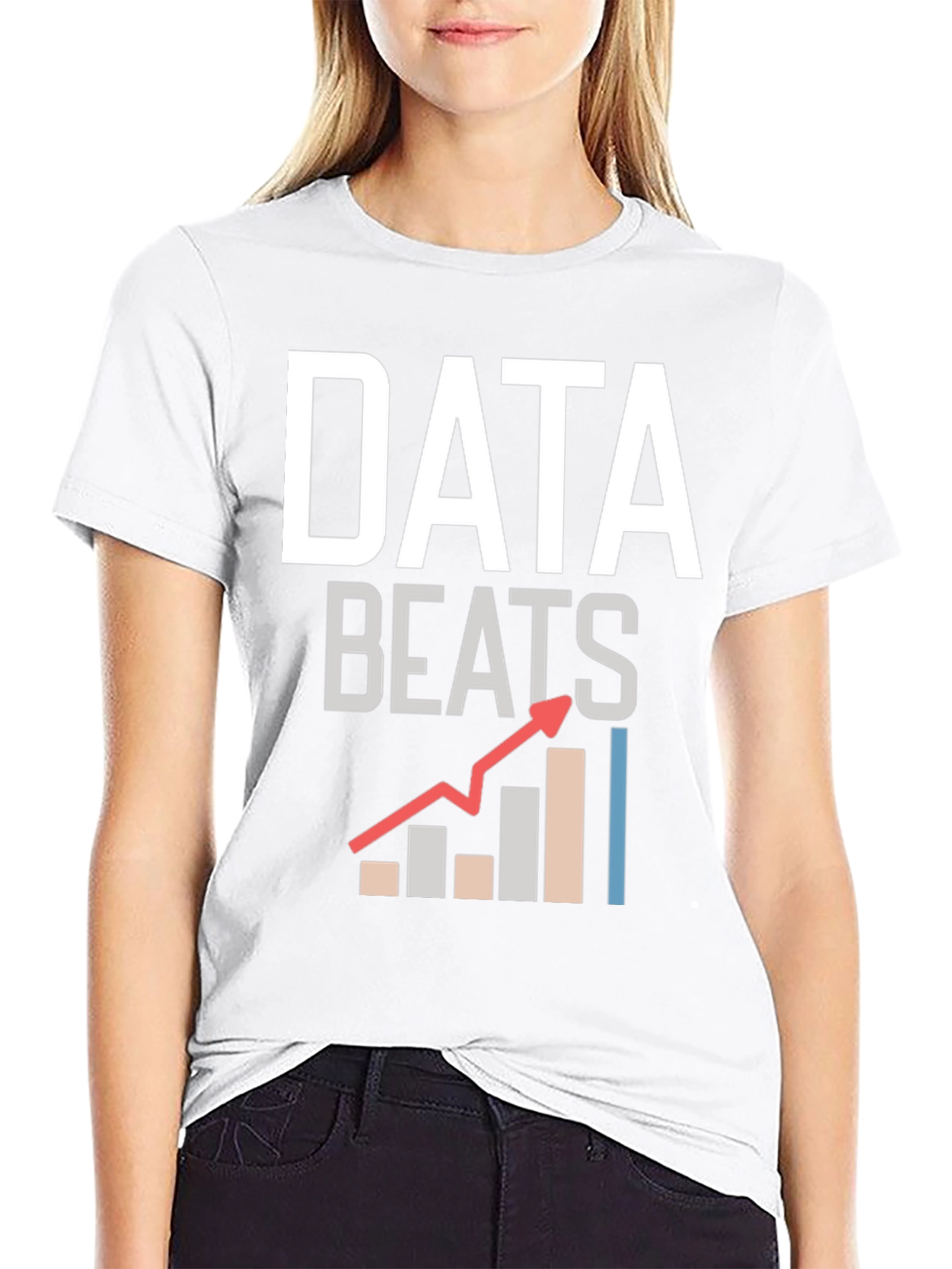 Data Beats Graphic T-Shirt - Black Cotton Tee