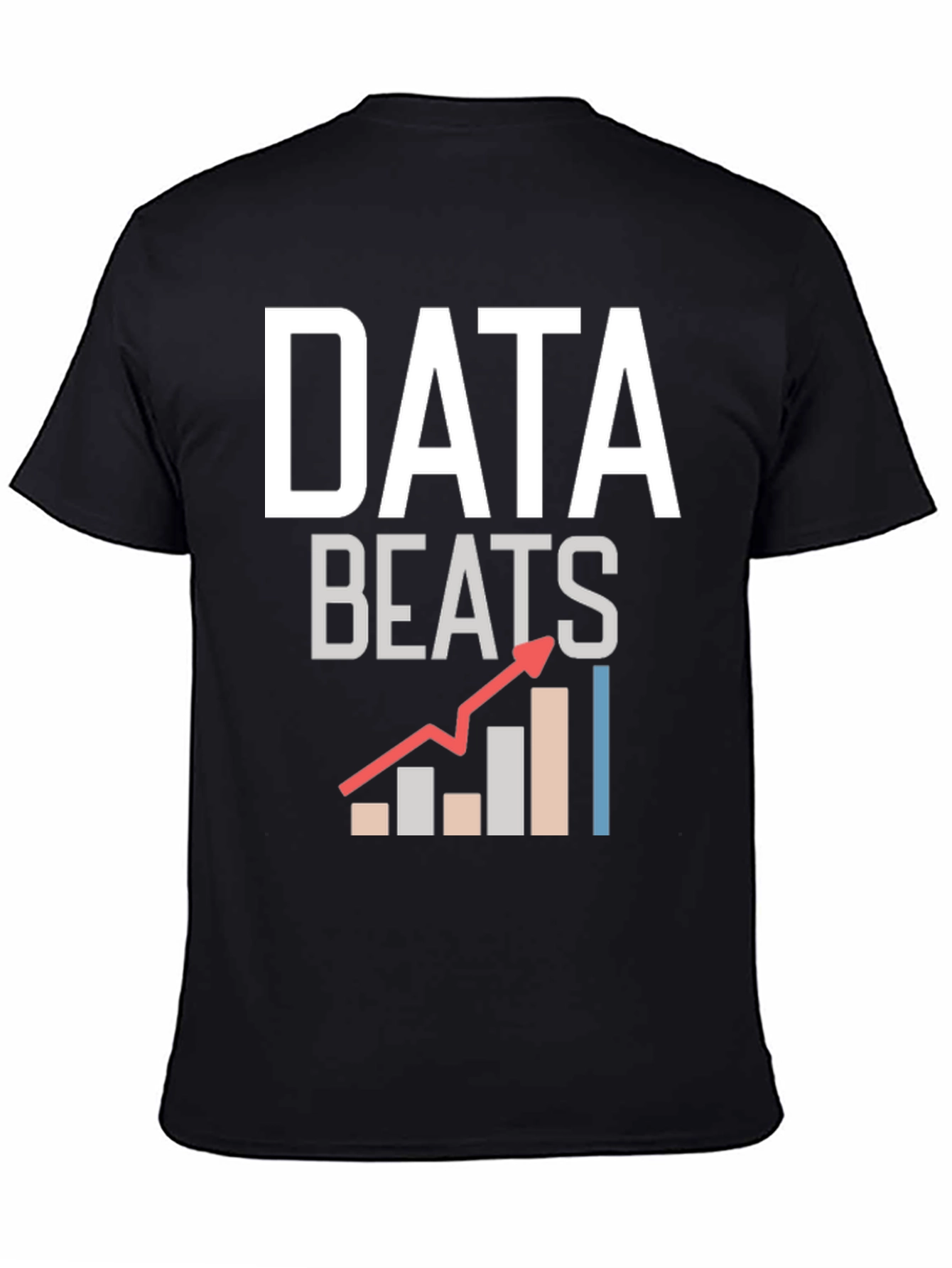 Data Beats Graphic T-Shirt - Black Cotton Tee