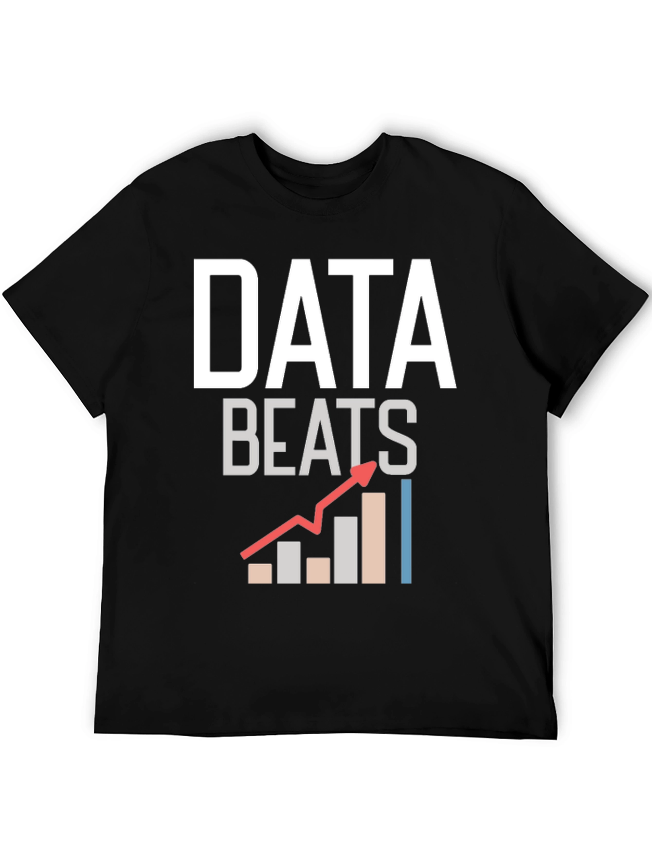 Data Beats Graphic T-Shirt - Black Cotton Tee