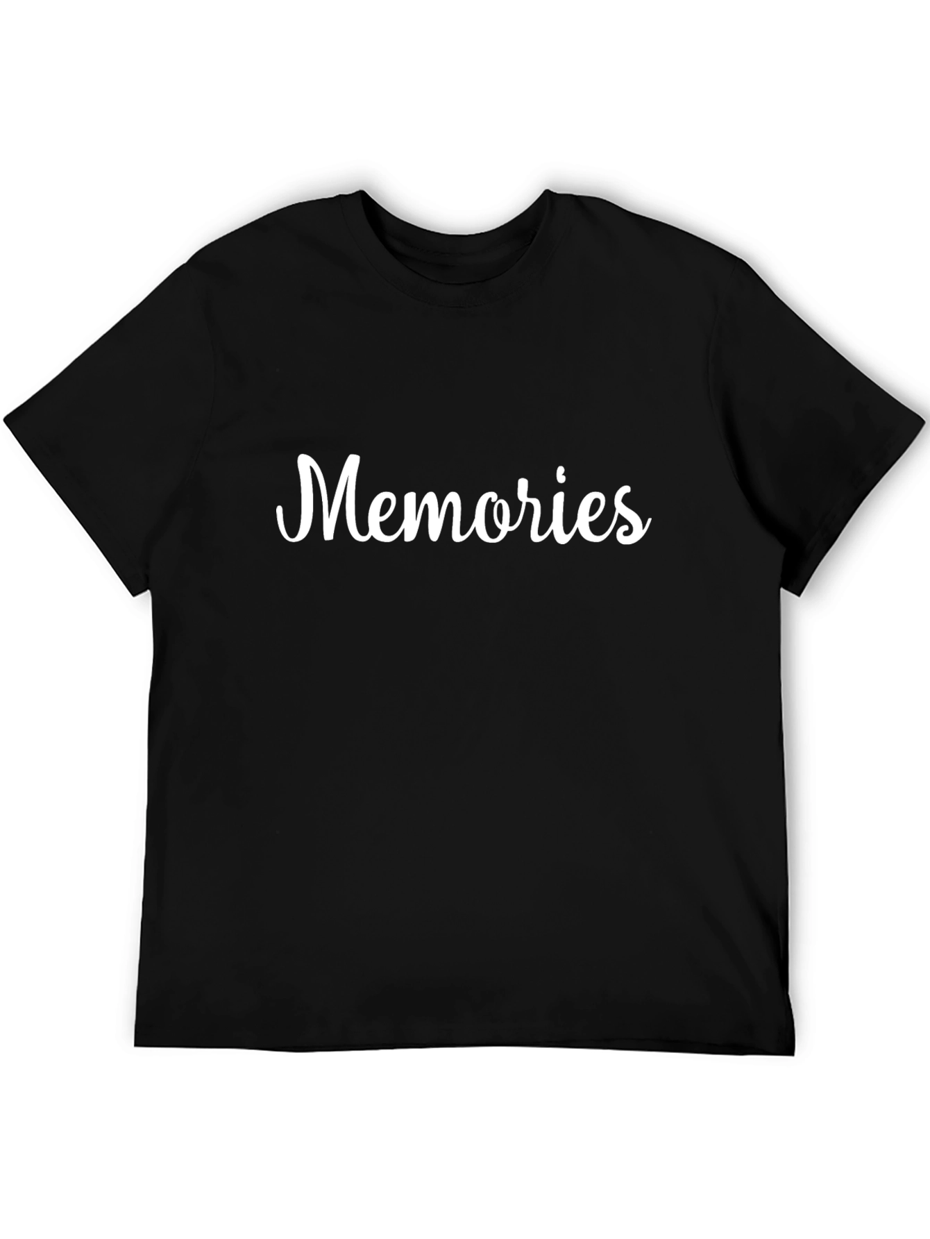 Memories Graphic Tee - Black Crew Neck T-Shirt