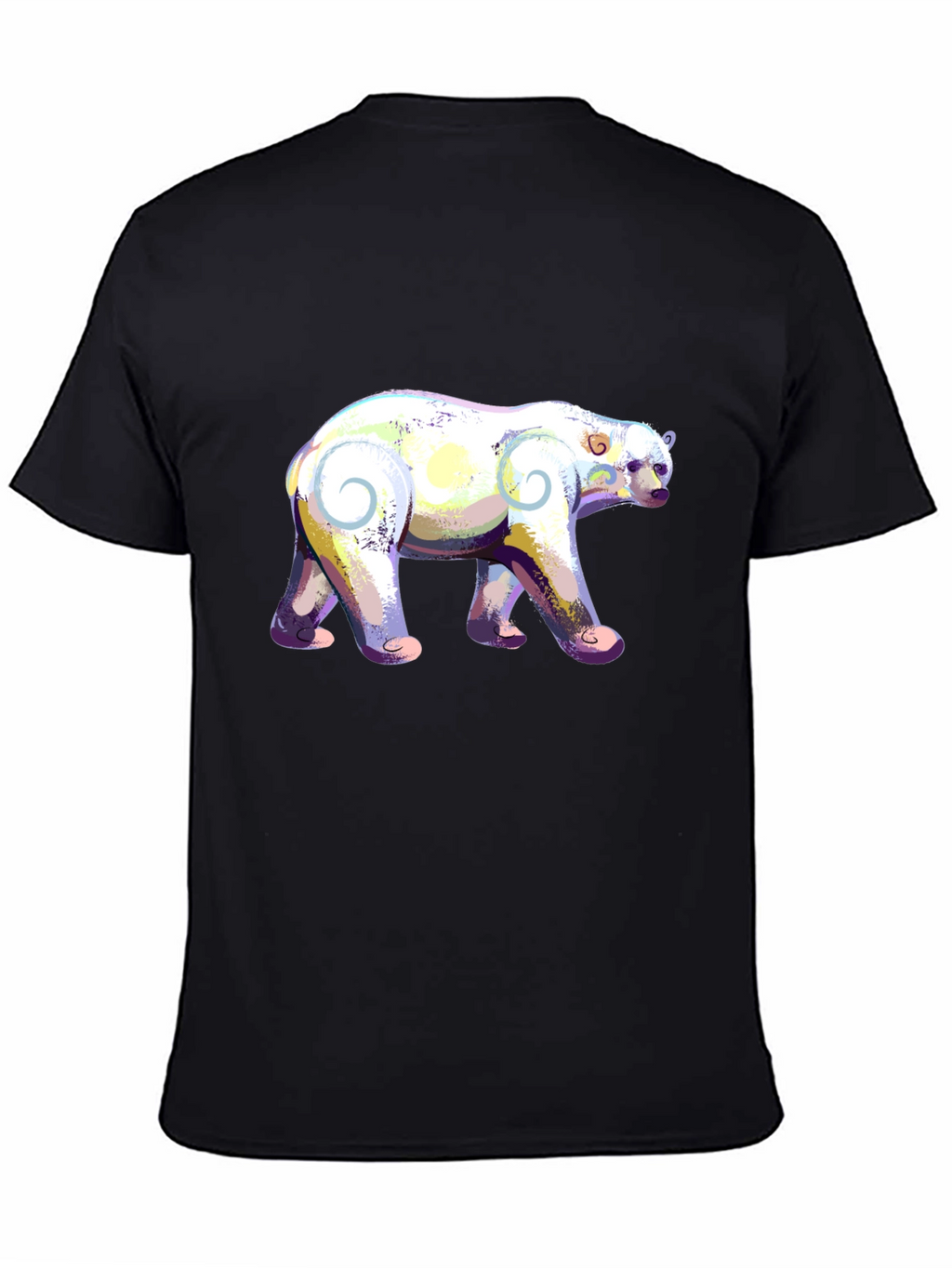 Artistic Polar Bear Graphic T-Shirt