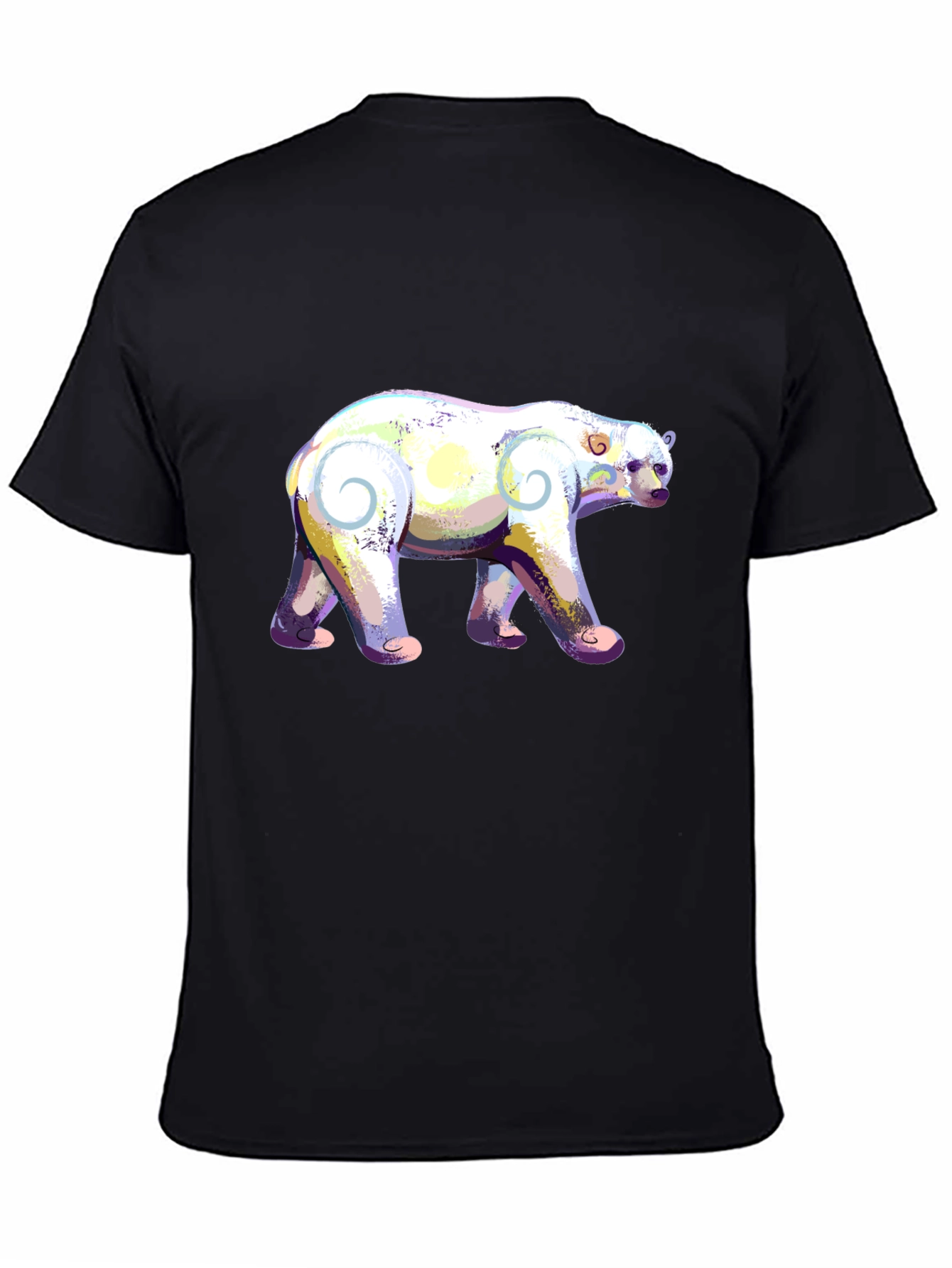Artistic Polar Bear Graphic T-Shirt