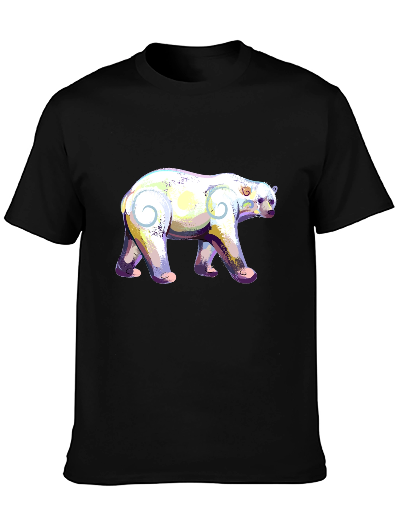 Artistic Polar Bear Graphic T-Shirt