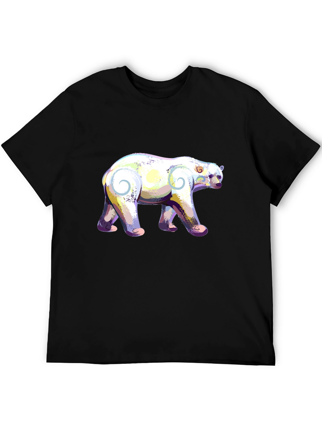 Artistic Polar Bear Graphic T-Shirt