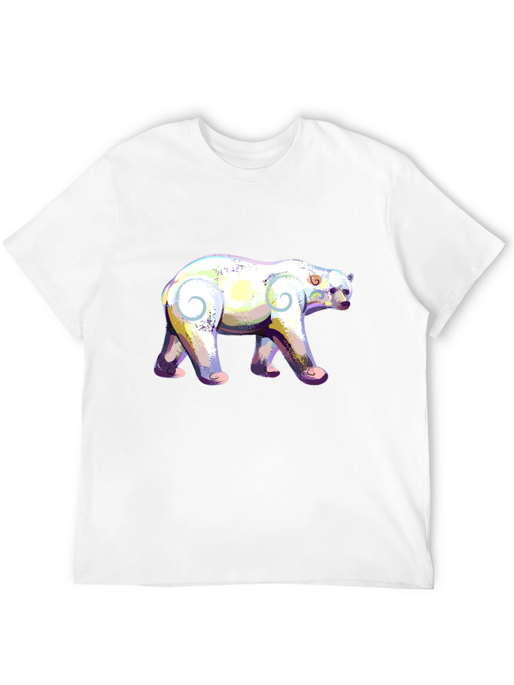 Artistic Polar Bear Graphic T-Shirt