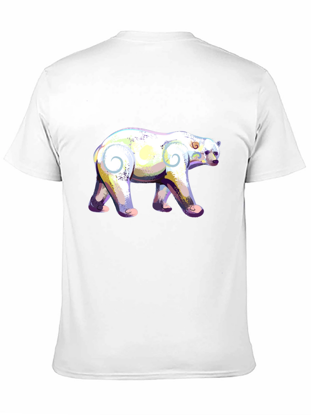 Artistic Polar Bear Graphic T-Shirt