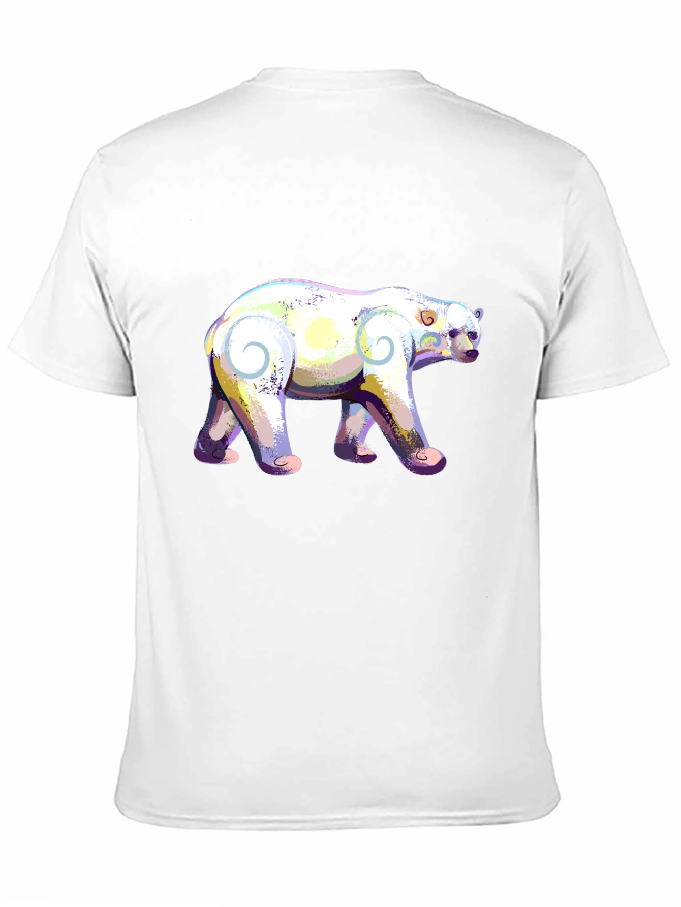 Artistic Polar Bear Graphic T-Shirt
