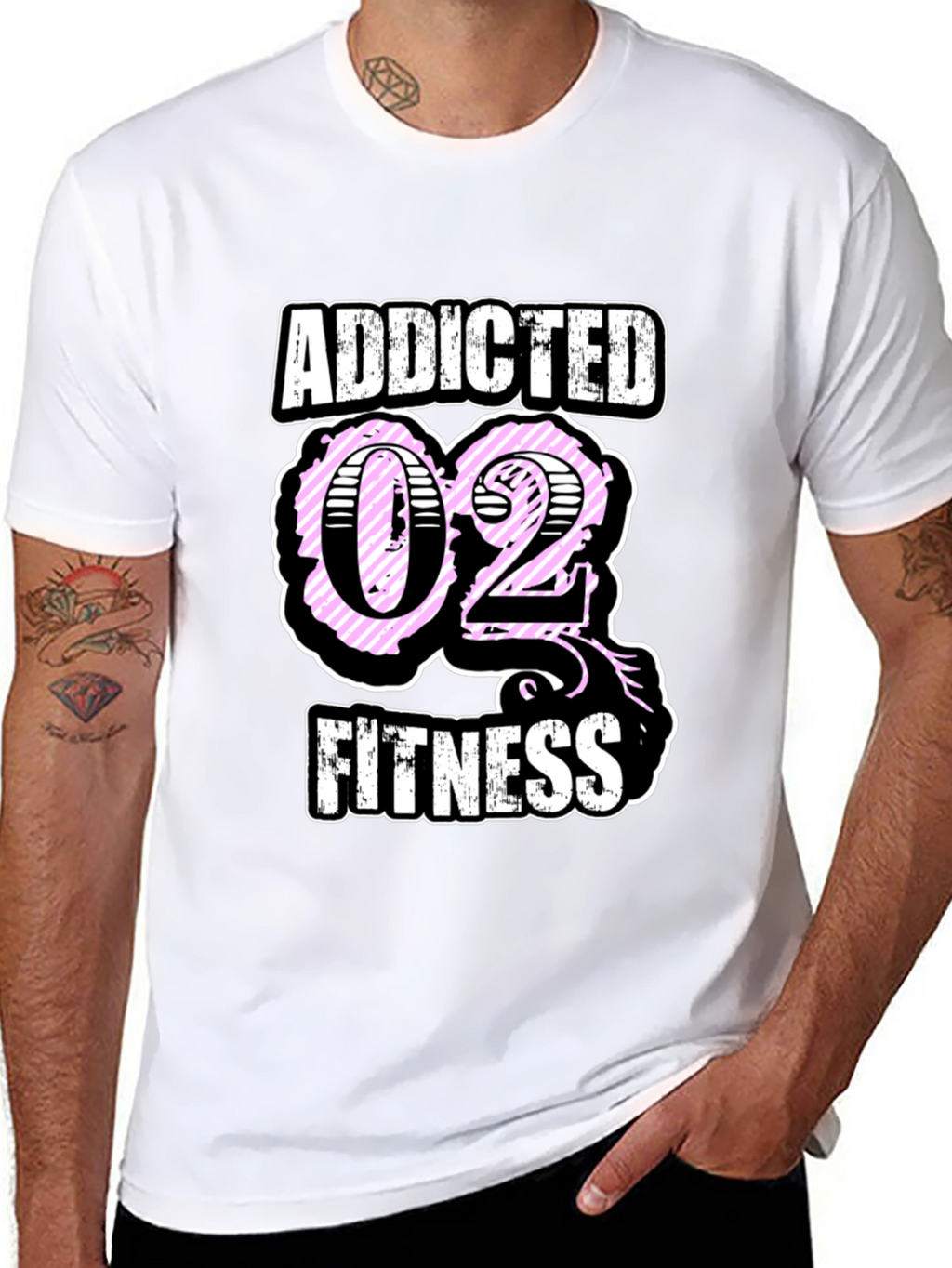 Addicted O2 Fitness Graphic T-Shirt