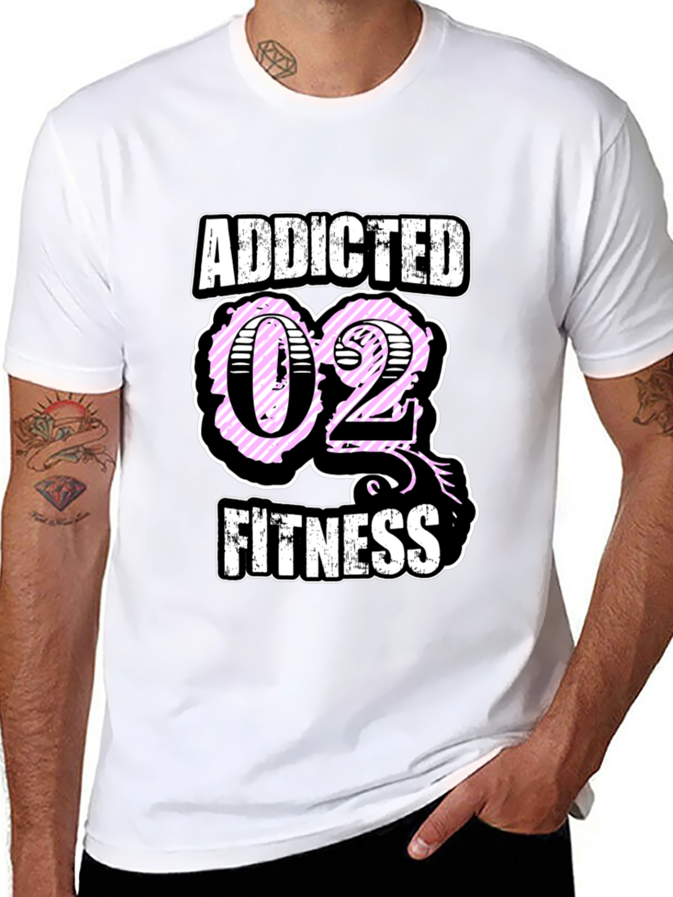 Addicted O2 Fitness Graphic T-Shirt