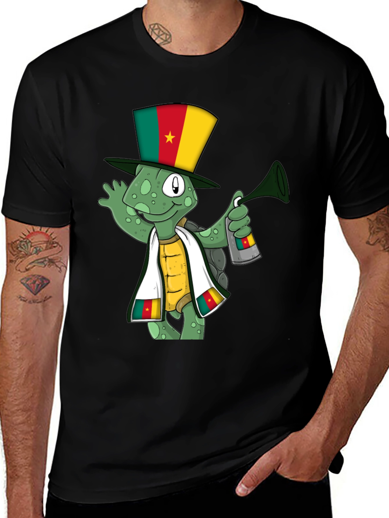 Cameroon Turtle T-Shirt - Novelty Design