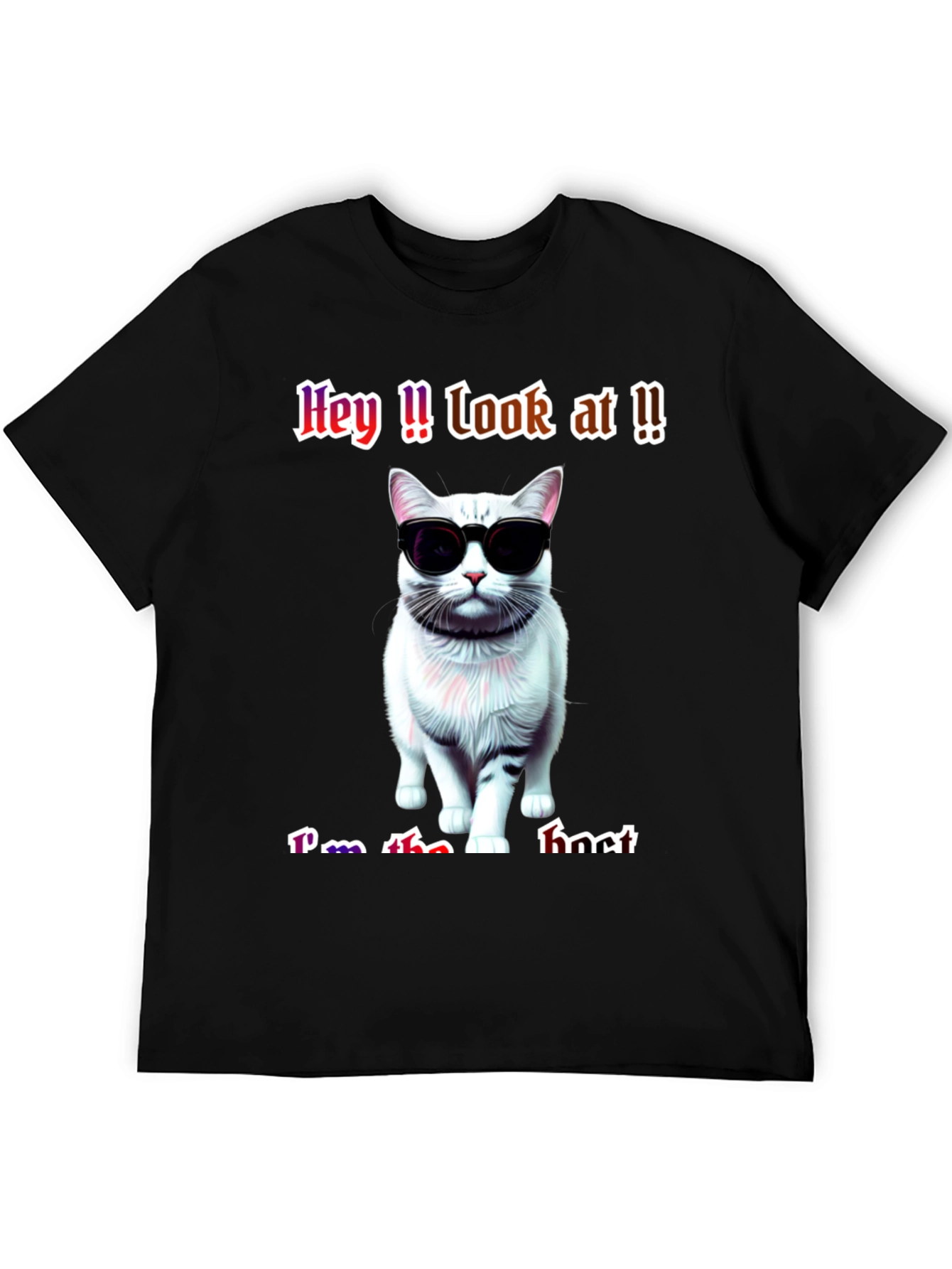 Cool Cat Graphic Tee - Im the It T-Shirt