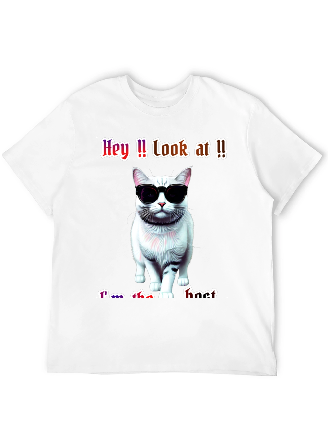 Cool Cat Graphic Tee - Im the It T-Shirt