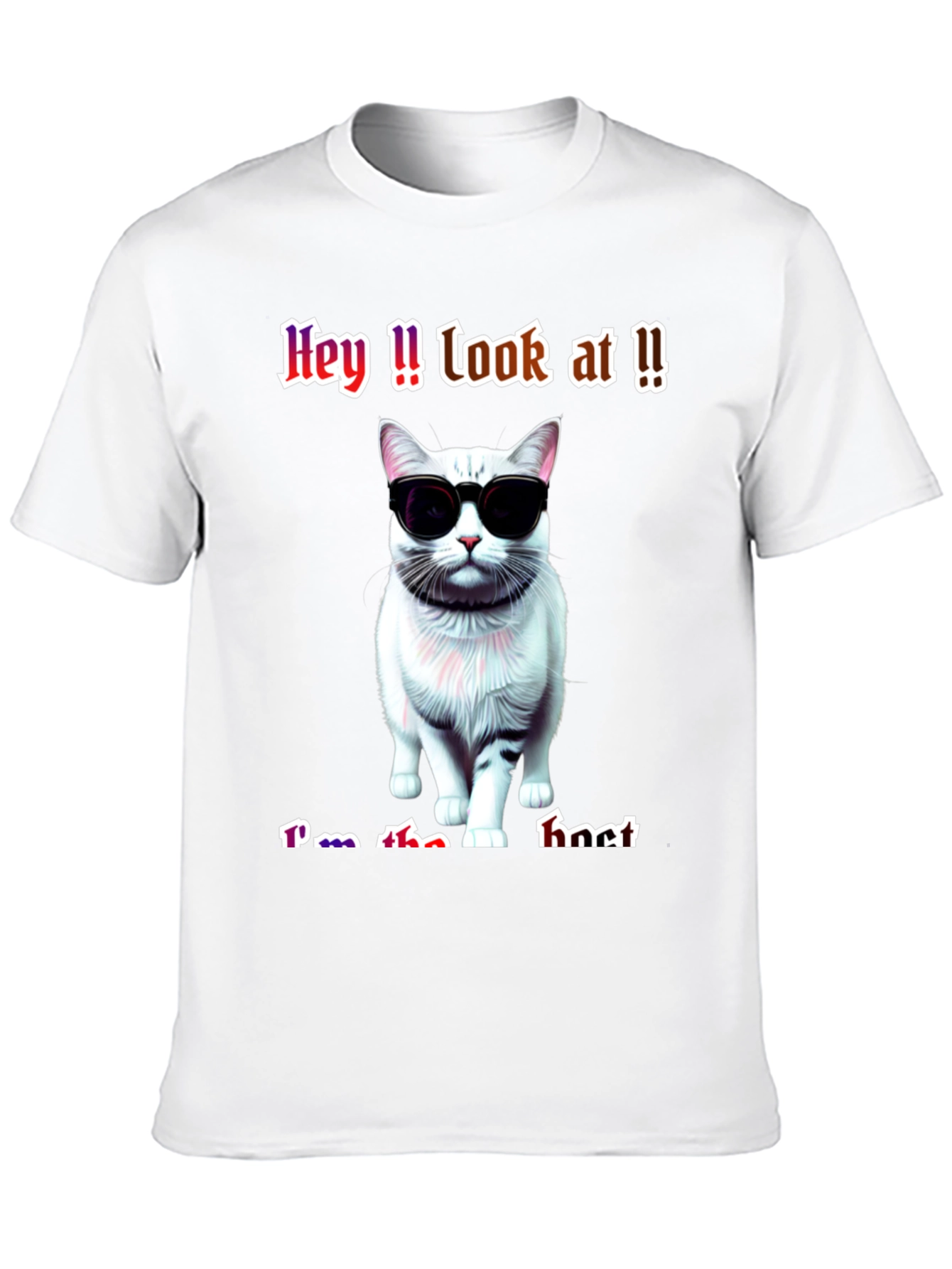 Cool Cat Graphic Tee - Im the It T-Shirt