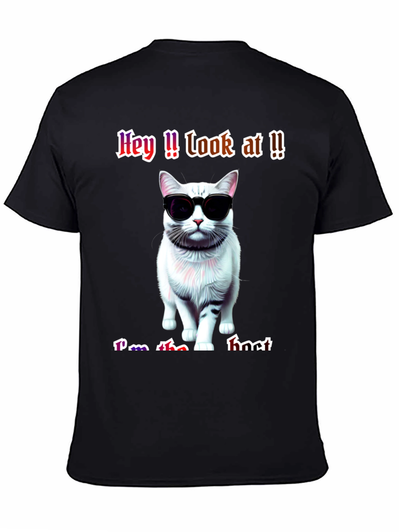 Cool Cat Graphic Tee - Im the It T-Shirt