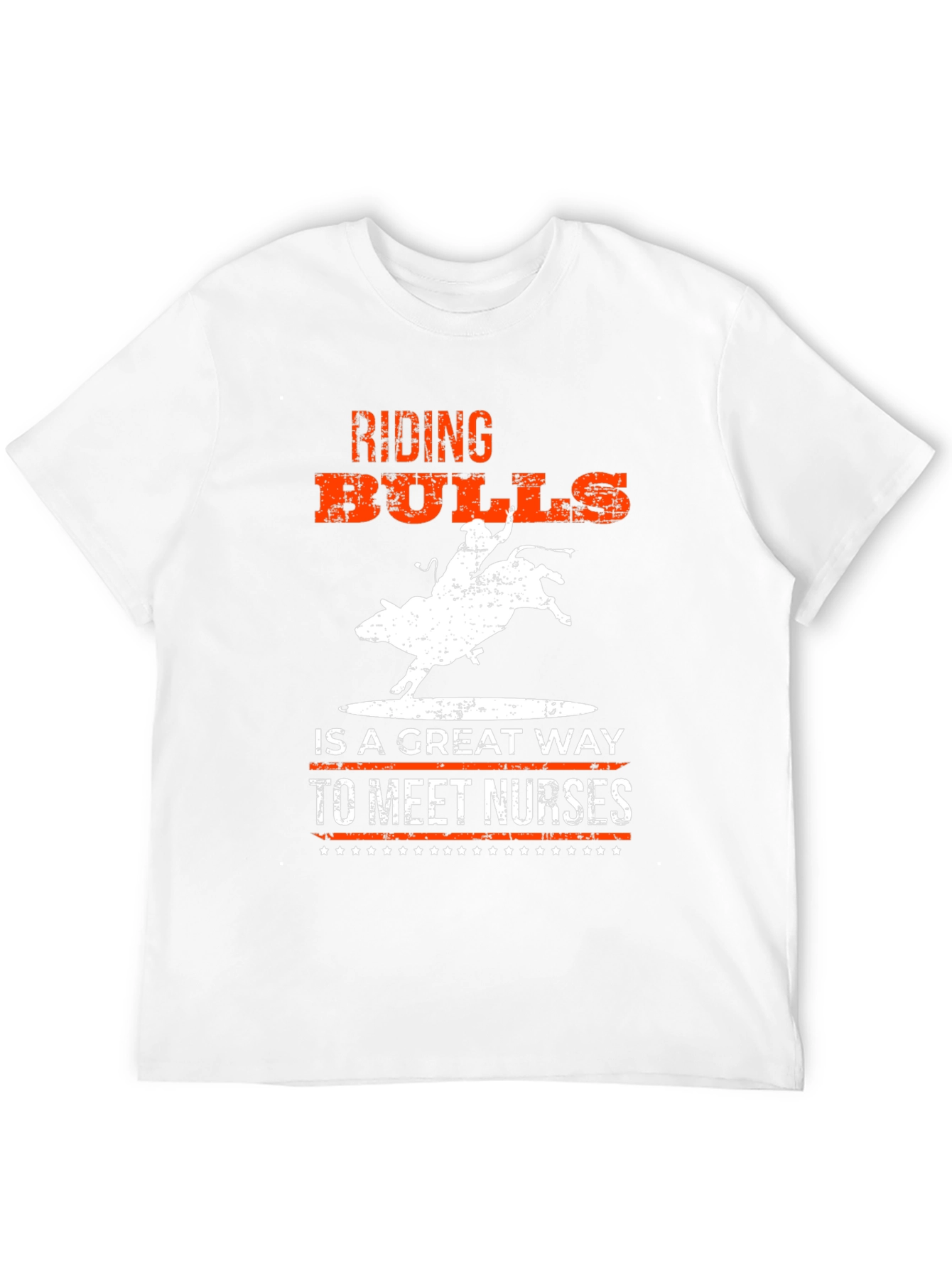 Riding Bulls to Meet Nurses Graphic T-Shirt