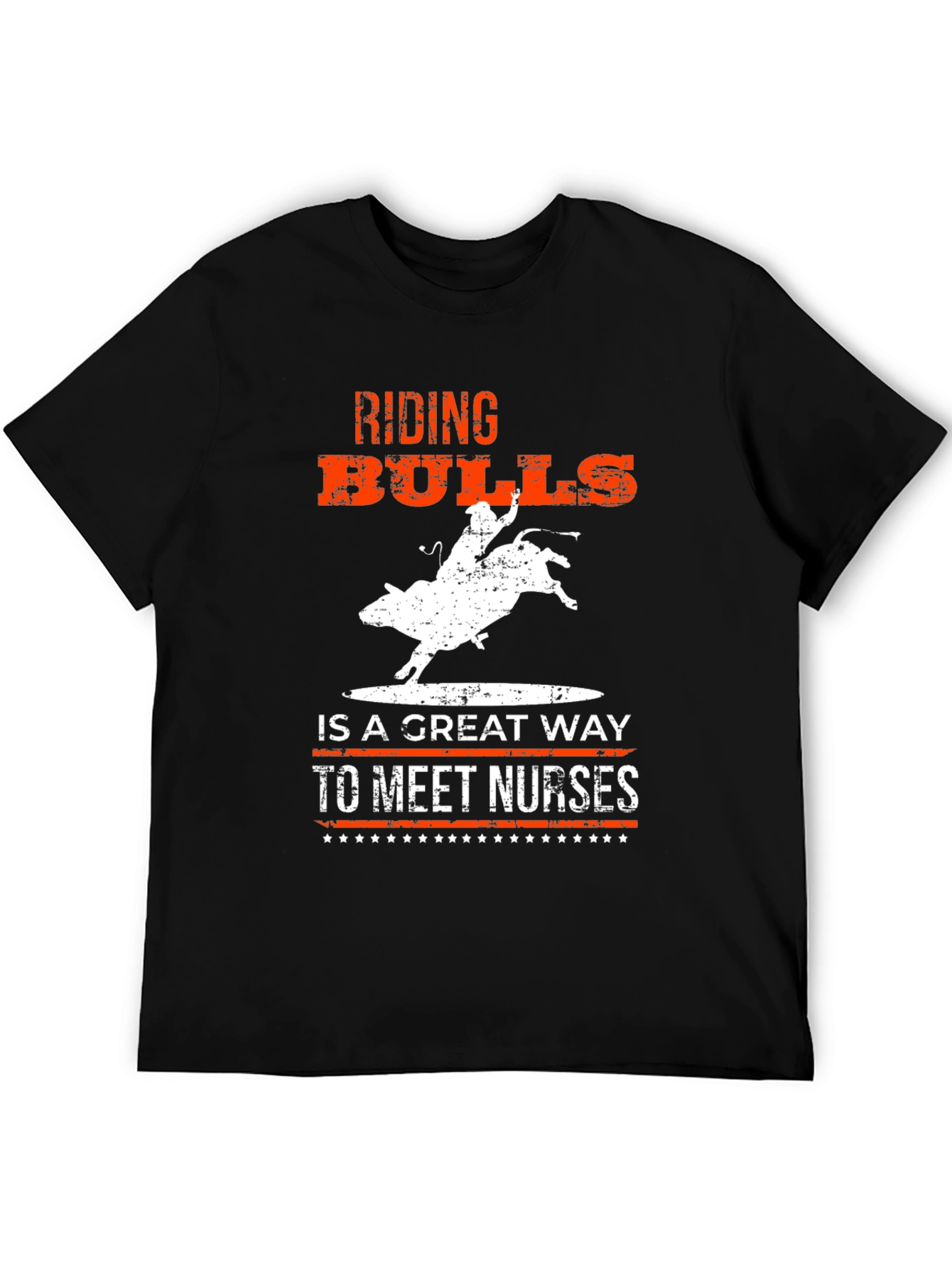 Riding Bulls to Meet Nurses Graphic T-Shirt