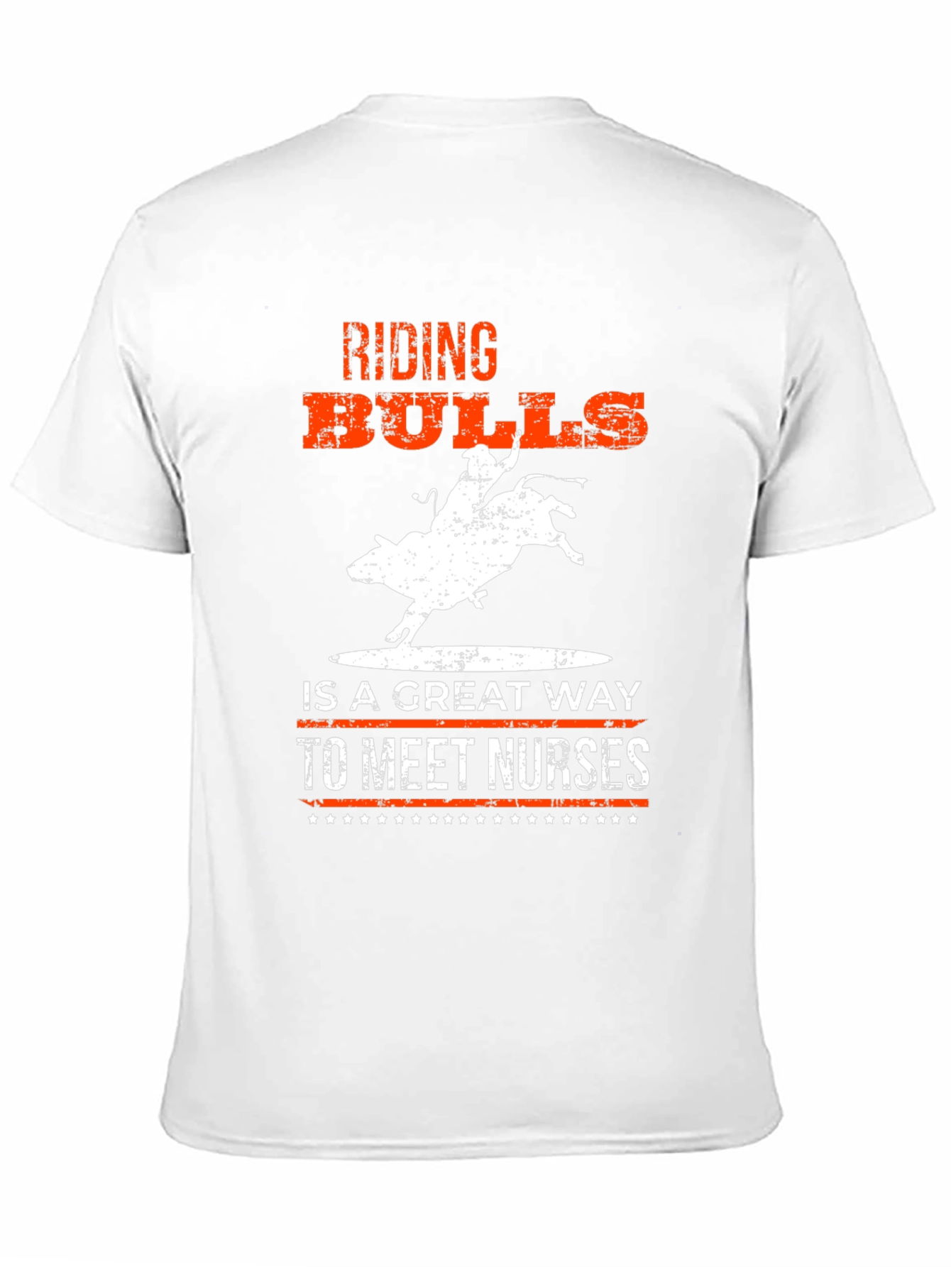 Riding Bulls to Meet Nurses Graphic T-Shirt