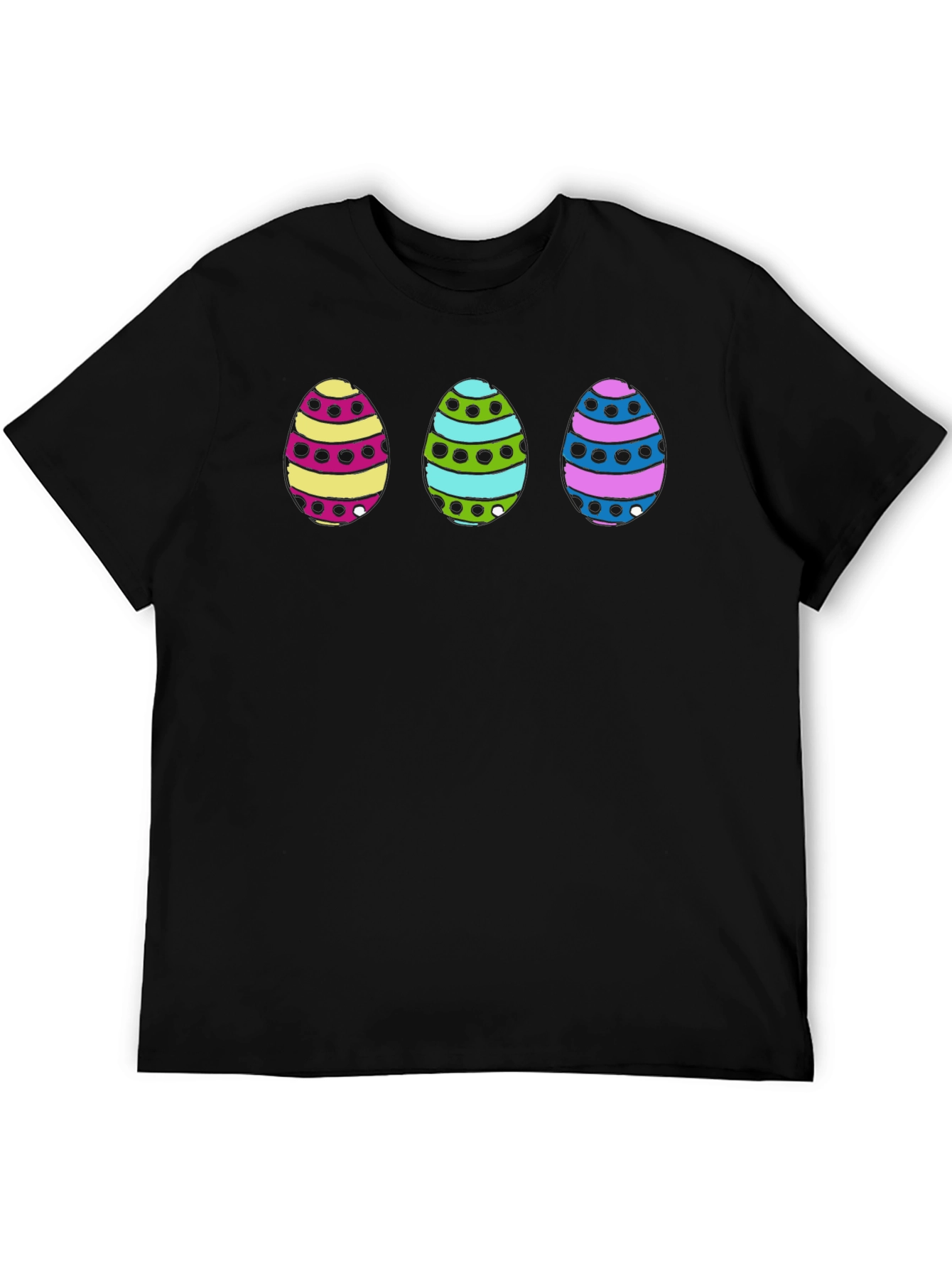 Easter Egg Graphic Print Tee - Fun Holiday Apparel