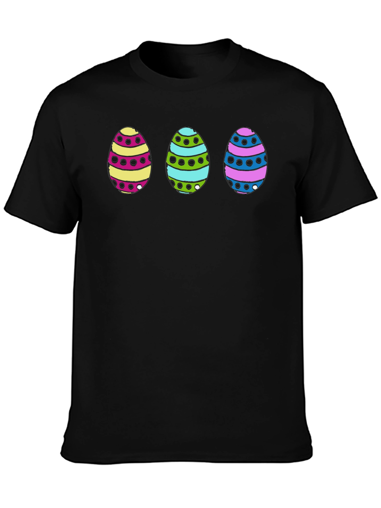 Easter Egg Graphic Print Tee - Fun Holiday Apparel