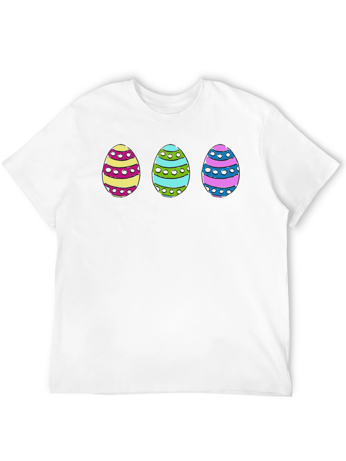Easter Egg Graphic Print Tee - Fun Holiday Apparel