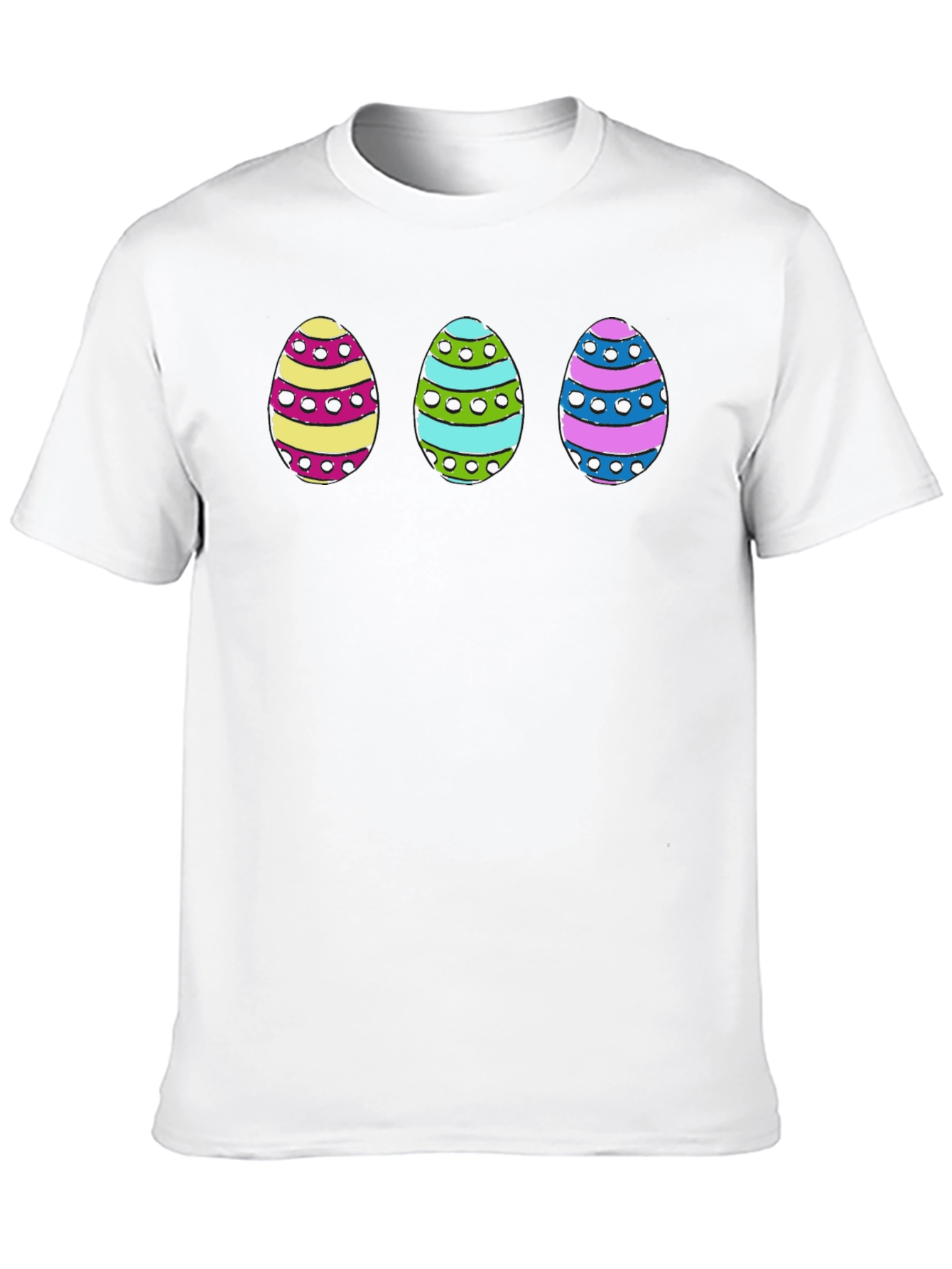 Easter Egg Graphic Print Tee - Fun Holiday Apparel