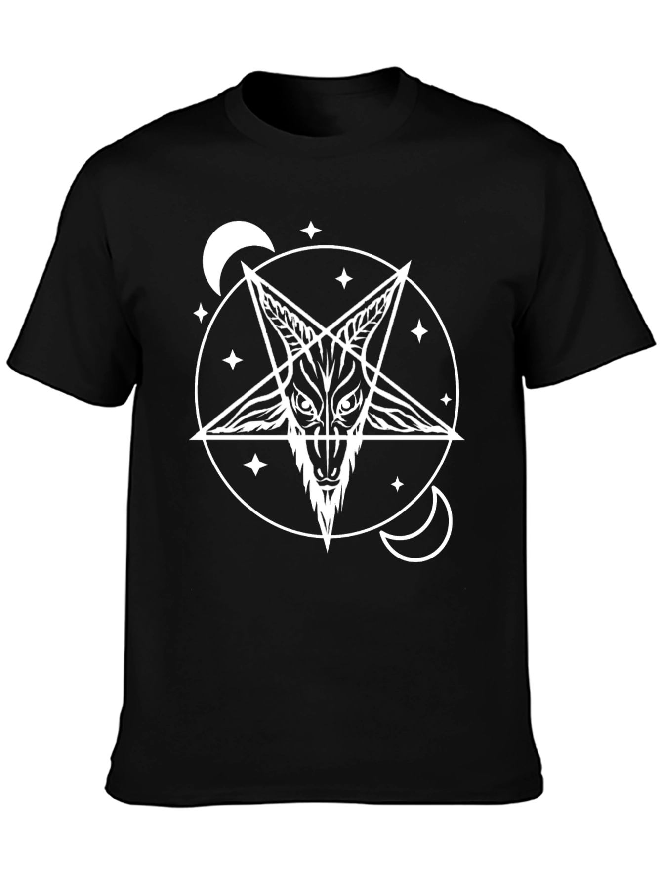 Baphomet T-Shirt - Occult Goat Head Design