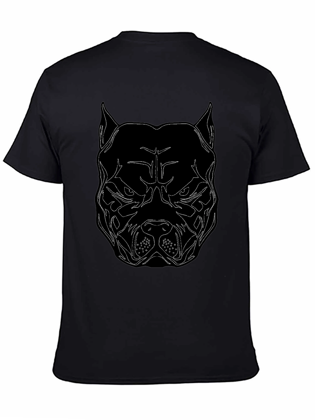 Black Pitbull Graphic Tee - Bold Streetwear