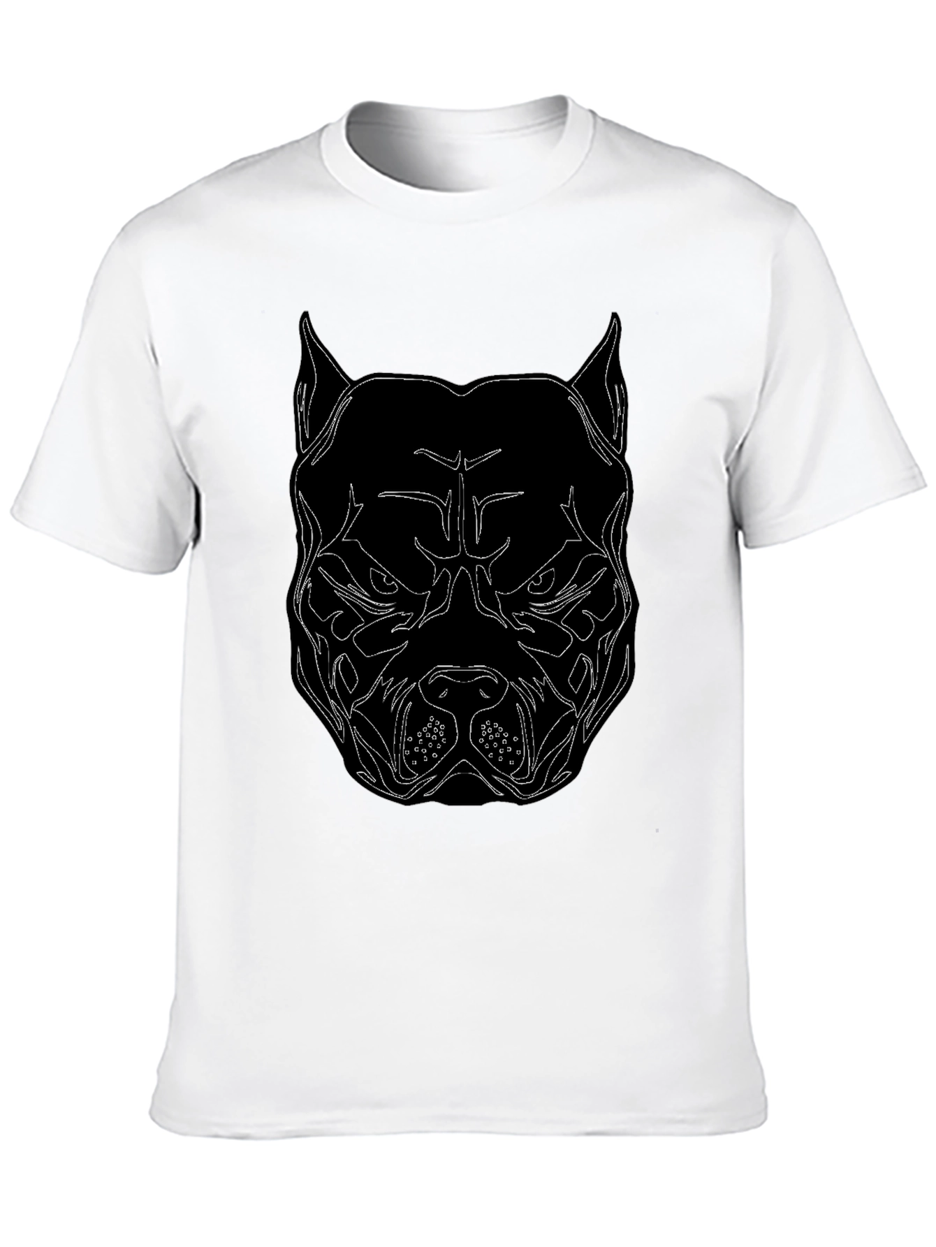 Black Pitbull Graphic Tee - Bold Streetwear
