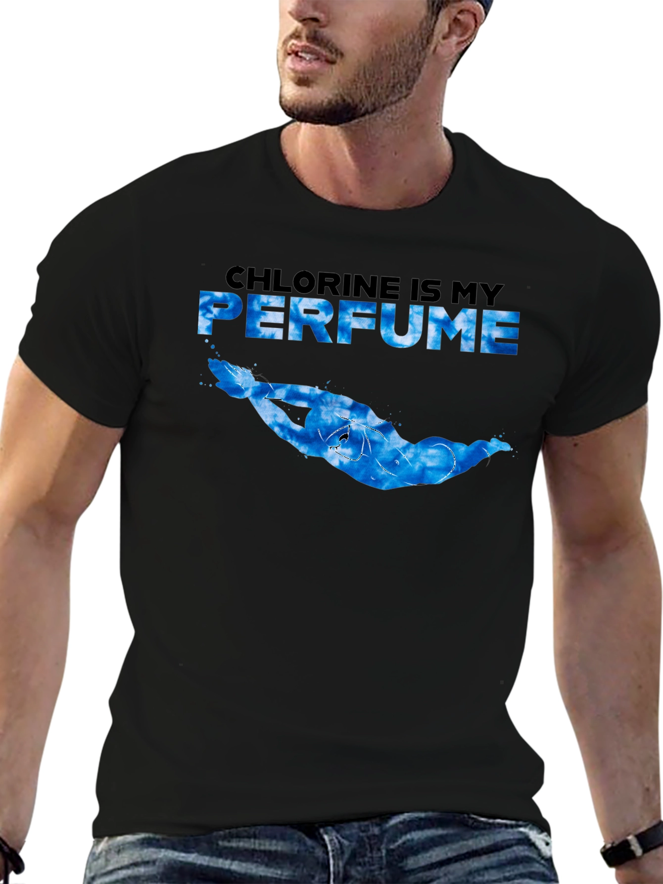 Chlorine is My Perfume Swimmer Graphic Tee