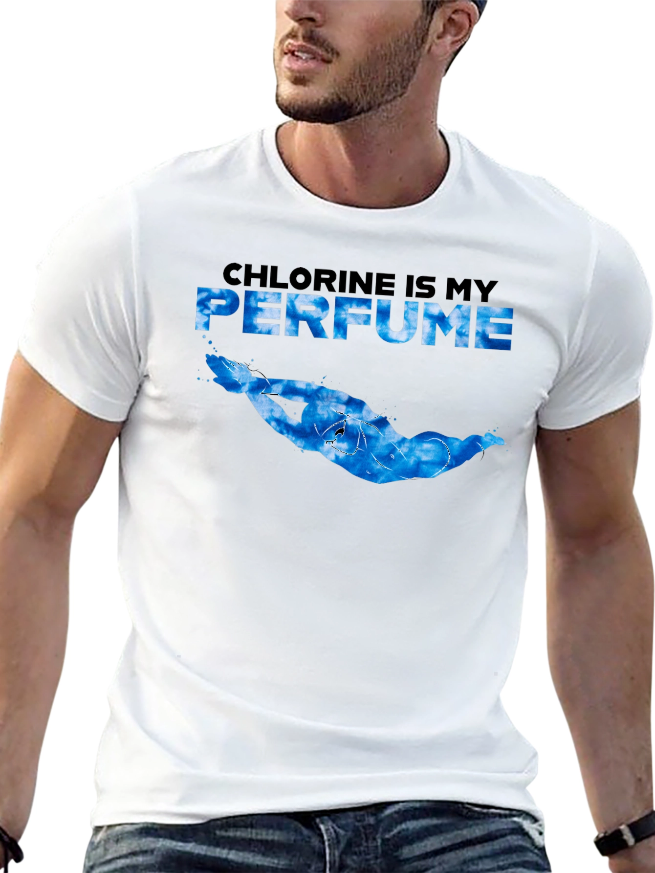 Chlorine is My Perfume Swimmer Graphic Tee