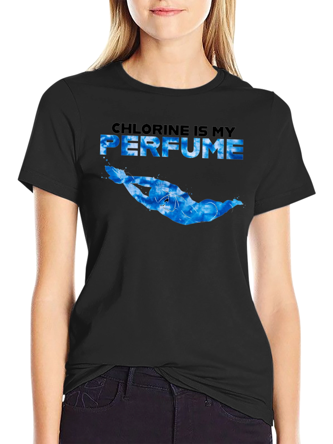 Chlorine is My Perfume Swimmer Graphic Tee