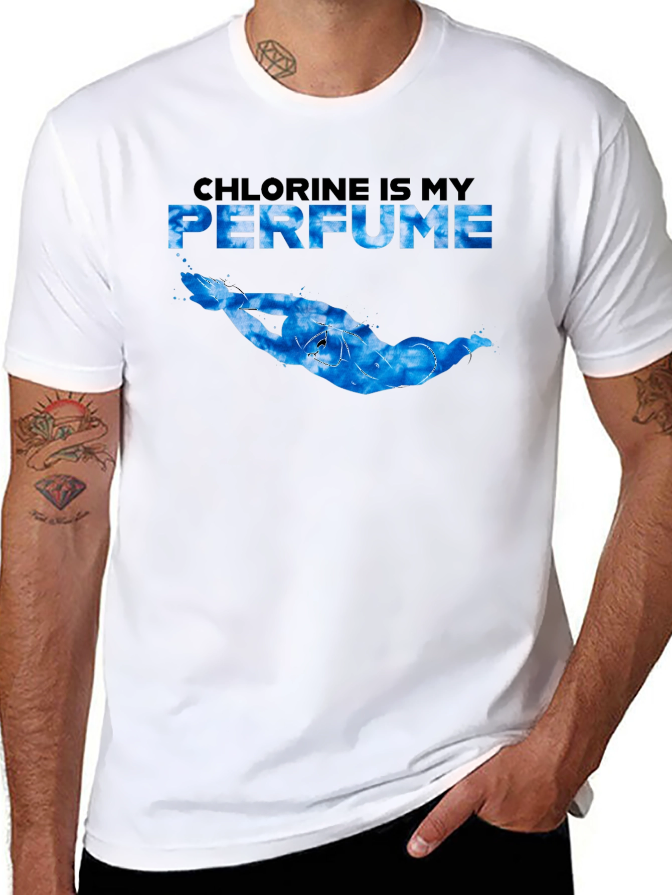 Chlorine is My Perfume Swimmer Graphic Tee