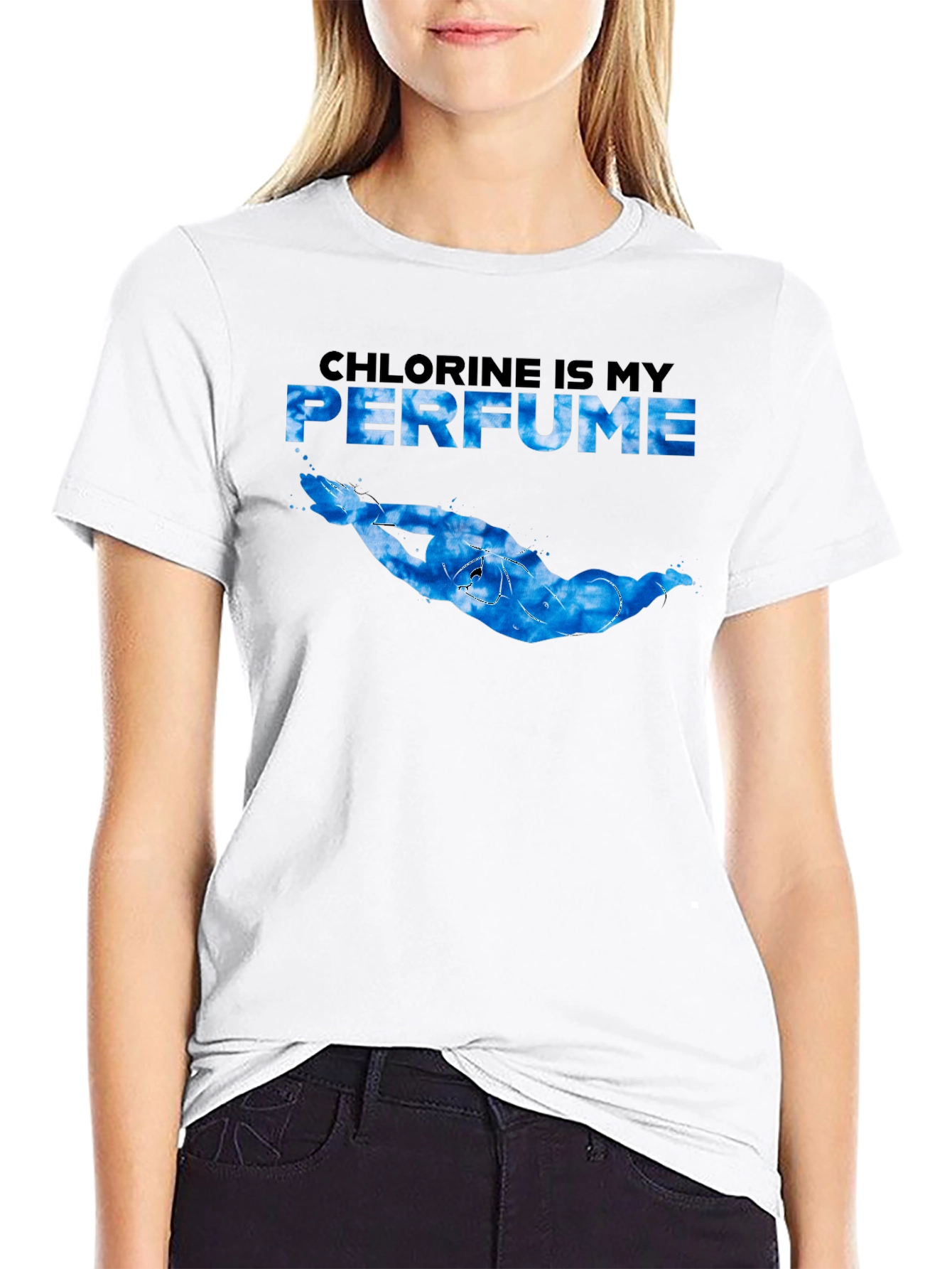 Chlorine is My Perfume Swimmer Graphic Tee