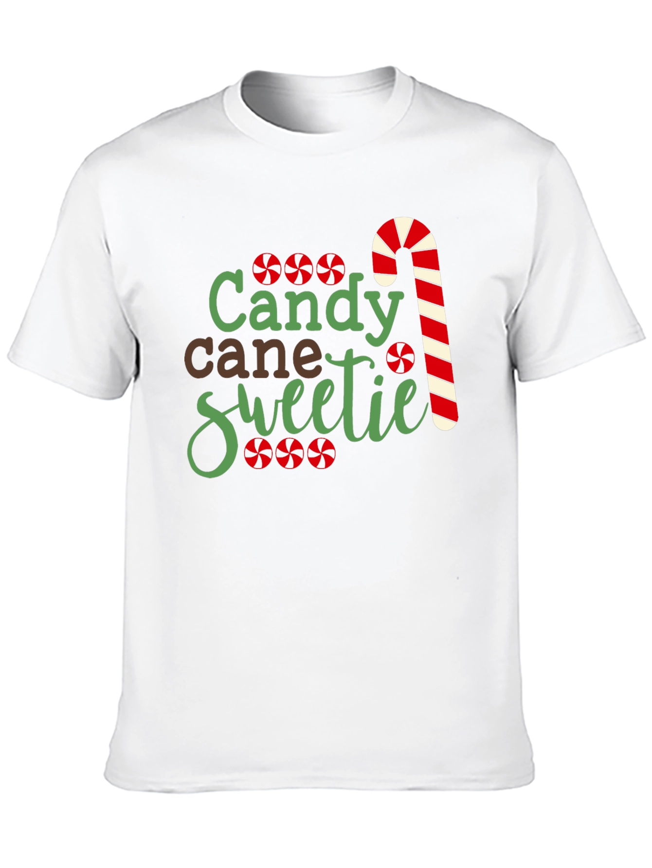 Candy Cane Sweetie Graphic Tee - Holiday Shirt