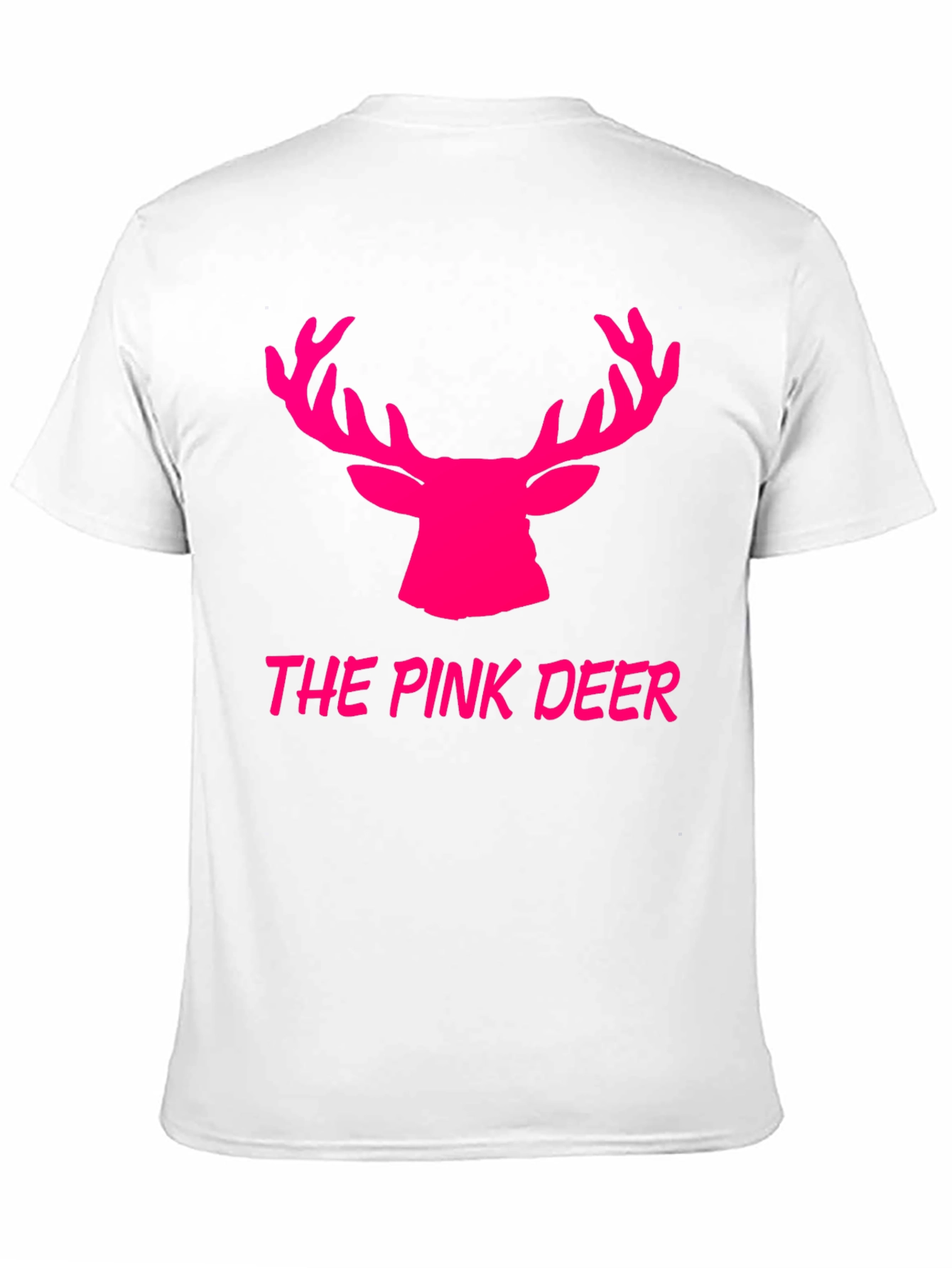 The Pink Deer Graphic Tee - Black Cotton Blend Shirt