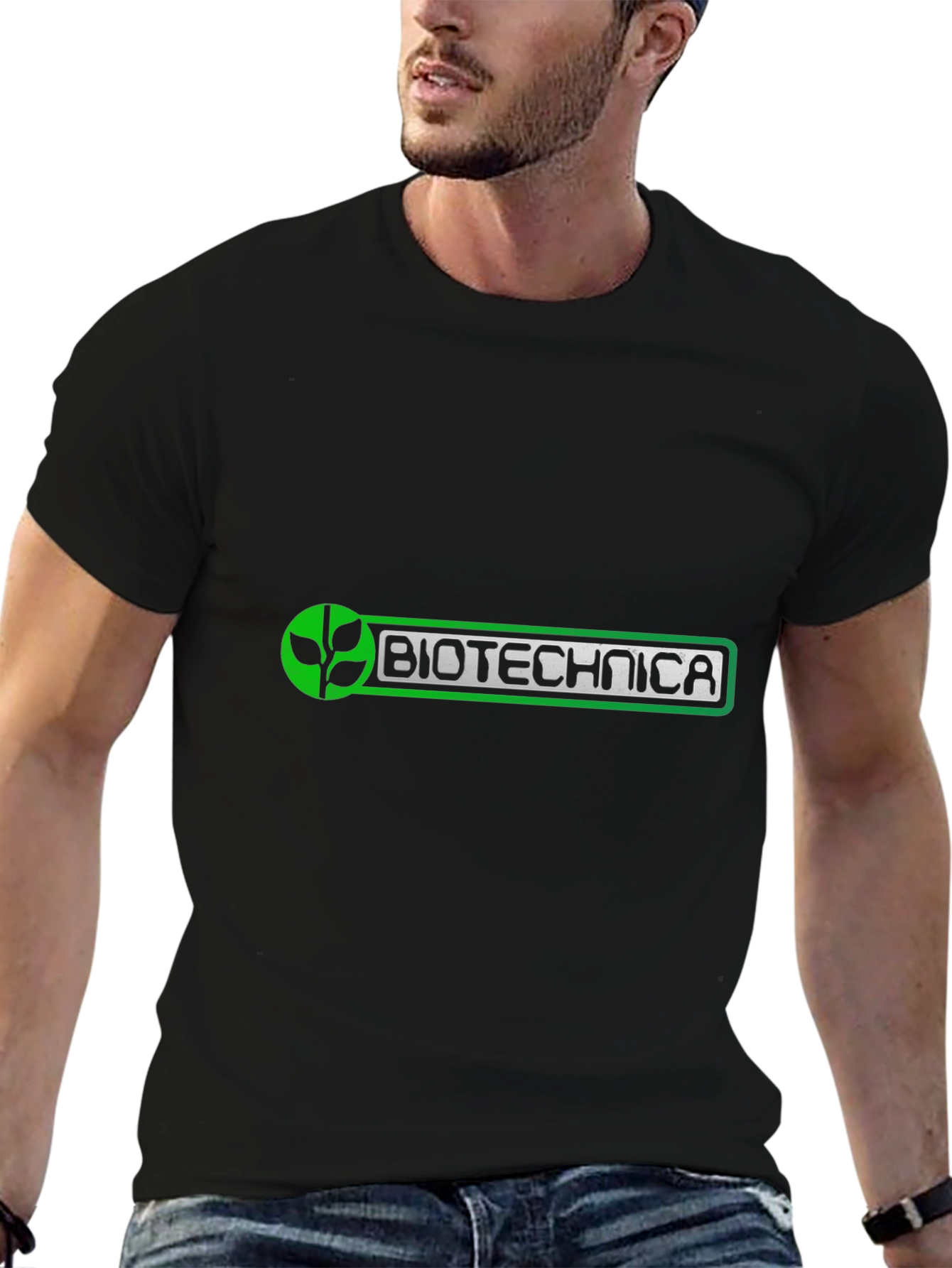 Biotechnica Black T-Shirt: Sleek & Stylish