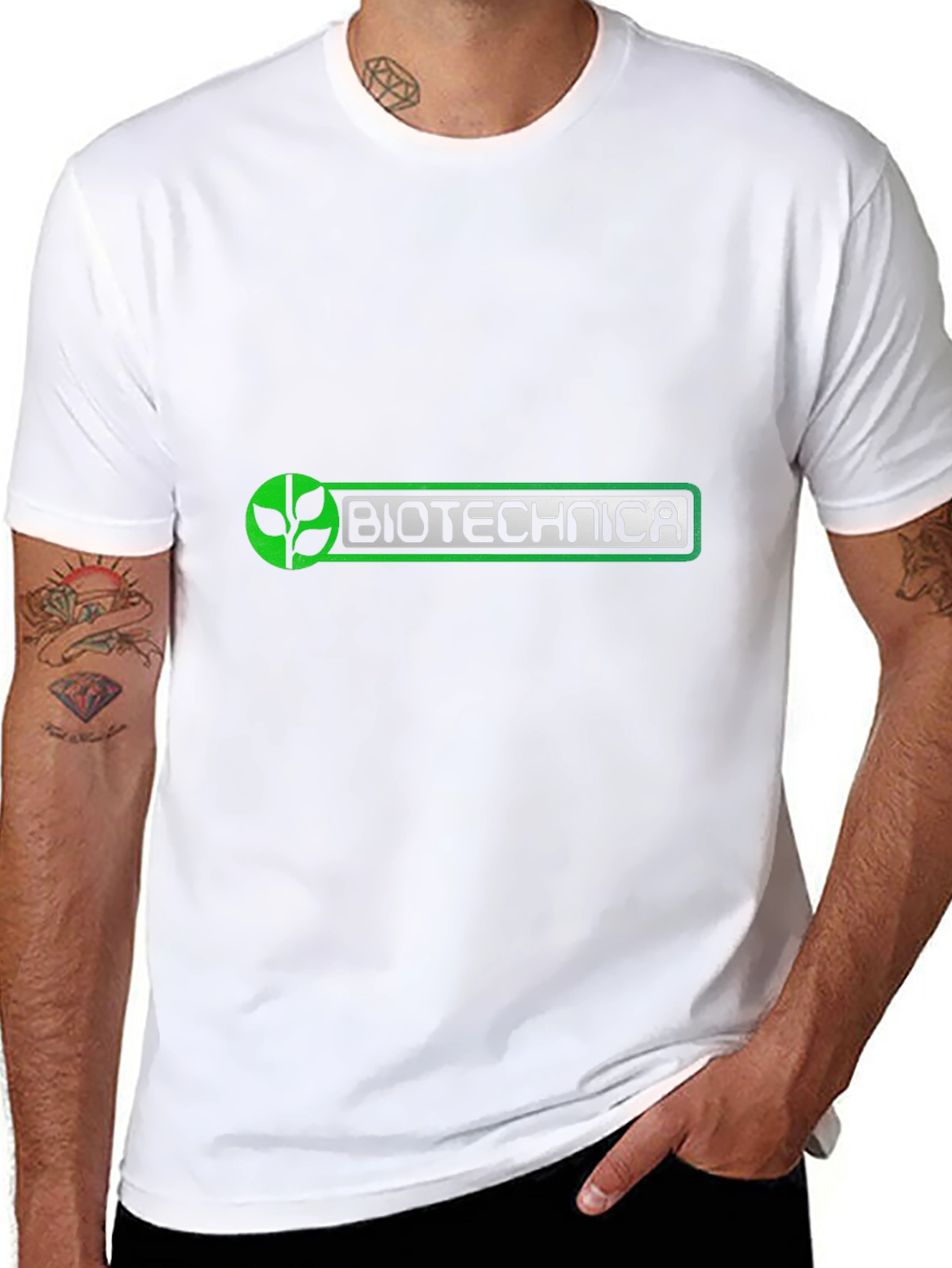Biotechnica Black T-Shirt: Sleek & Stylish