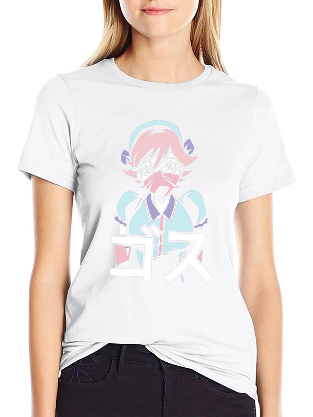 Anime Graphic T-Shirt - Nurse Design