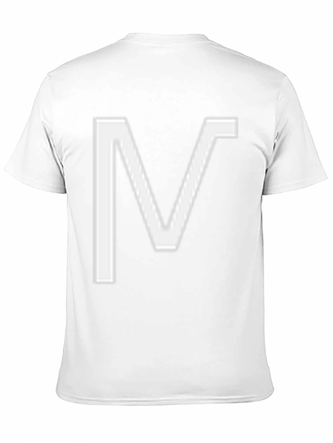 Bold V Graphic Tee - Black Cotton Blend