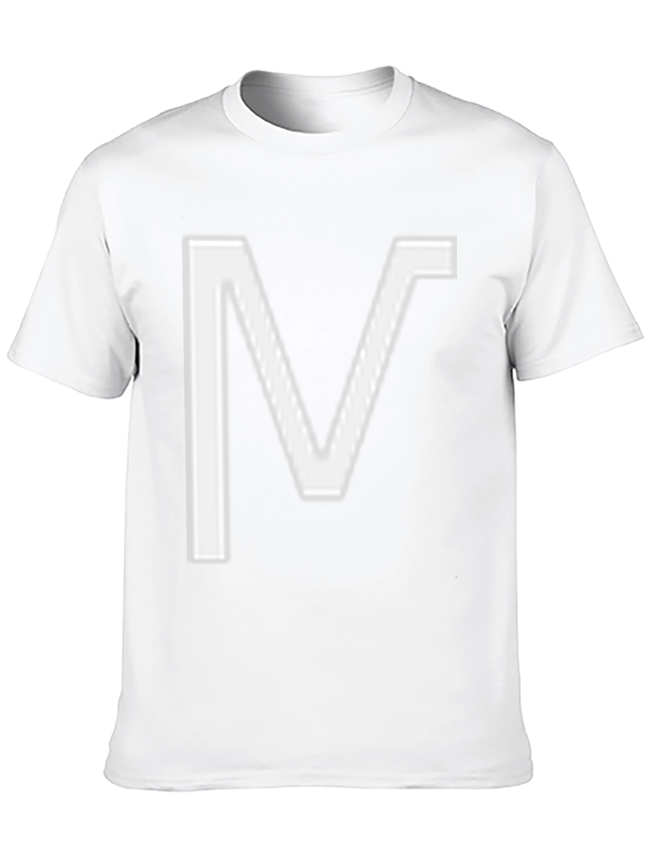 Bold V Graphic Tee - Black Cotton Blend