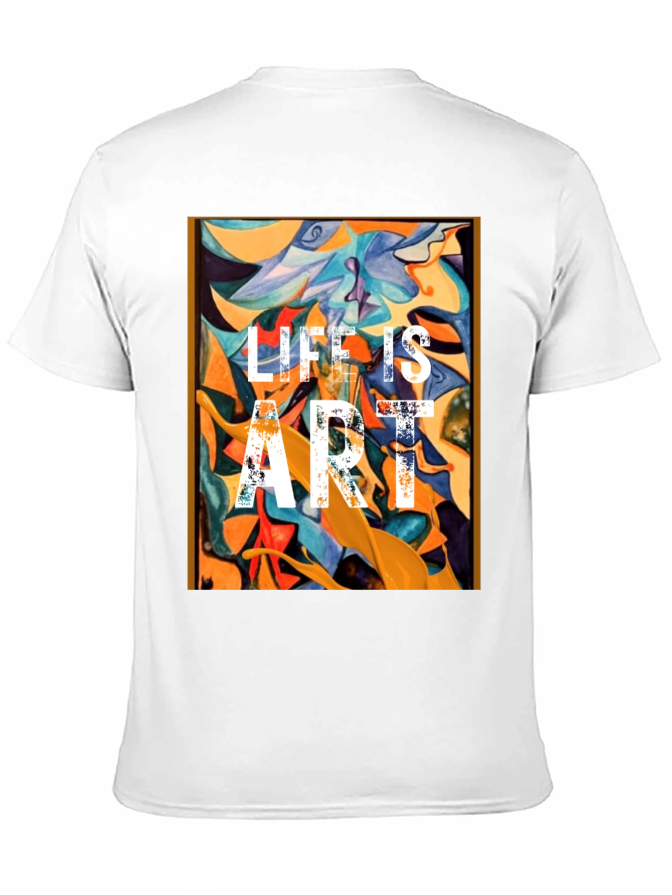 Life is Art Graphic Tee - Abstract Design