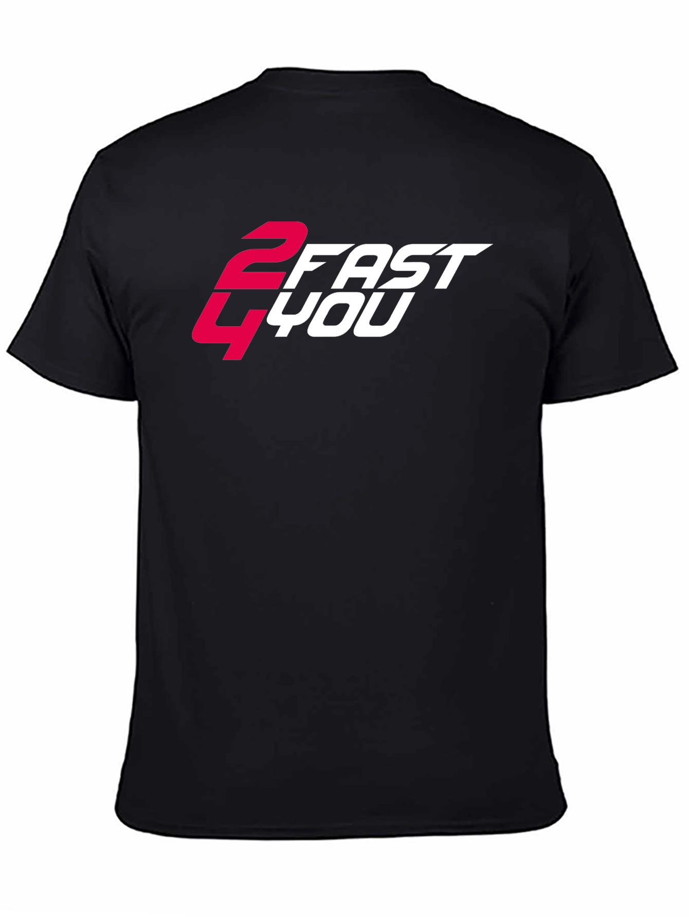 2 Fast 4 You Graphic Tee - Cool Black T-Shirt