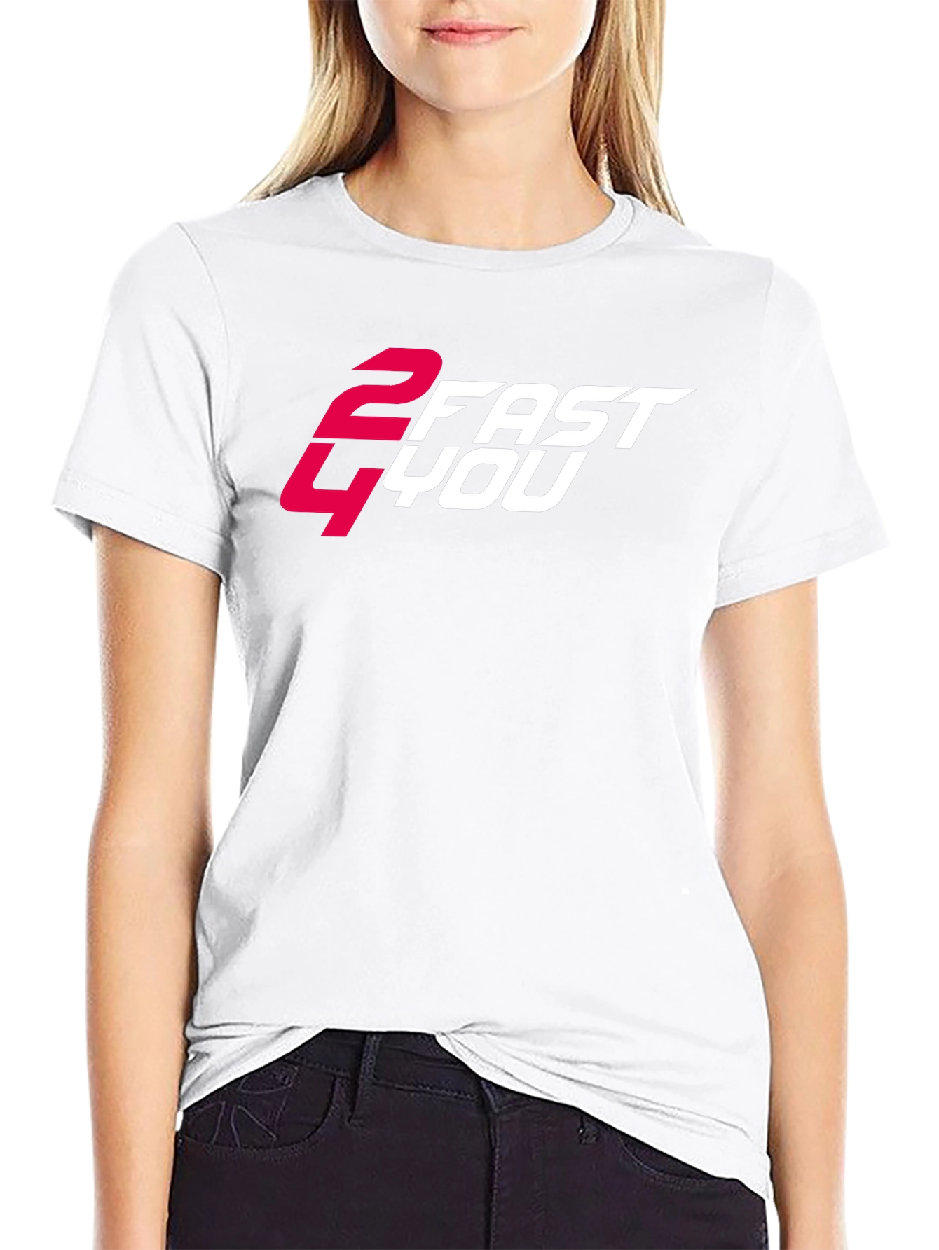 2 Fast 4 You Graphic Tee - Cool Black T-Shirt
