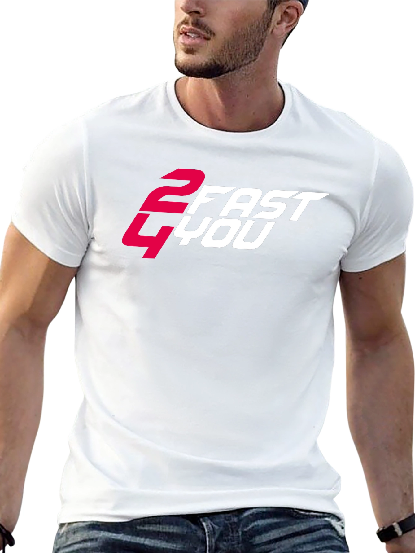 2 Fast 4 You Graphic Tee - Cool Black T-Shirt