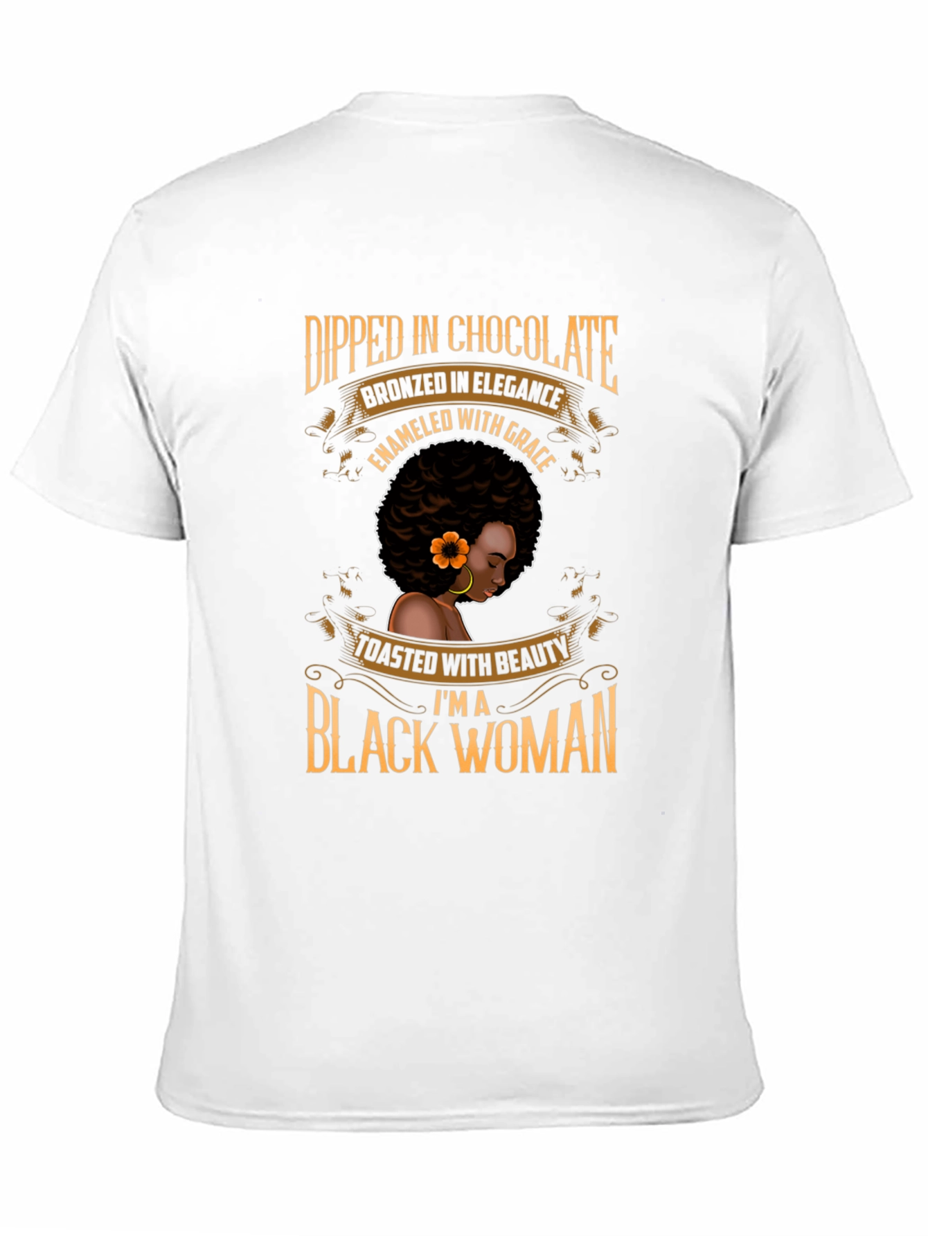 Dipped in Chocolate Black Woman T-Shirt