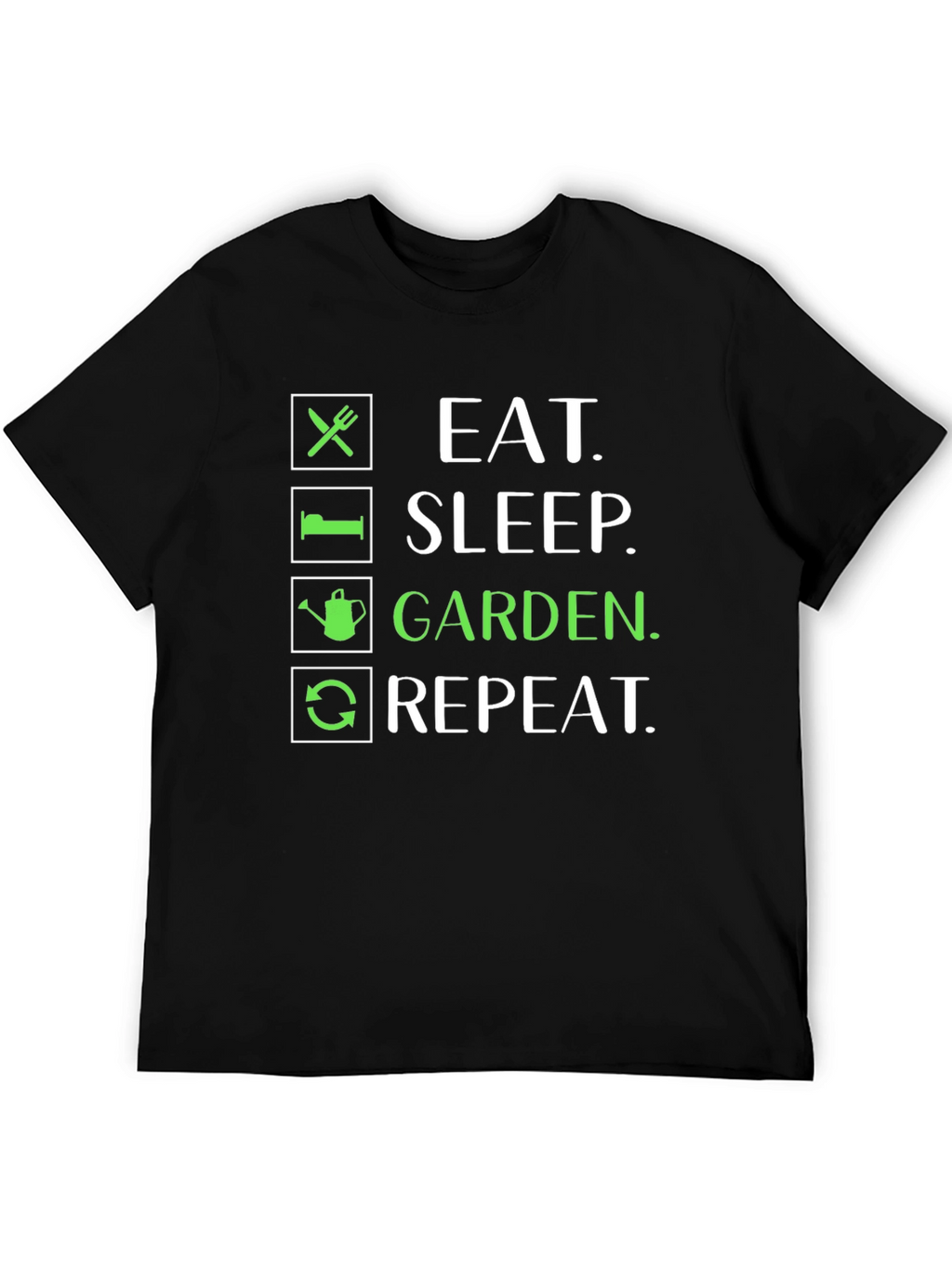 Eat Sleep Garden Repeat Graphic Tee