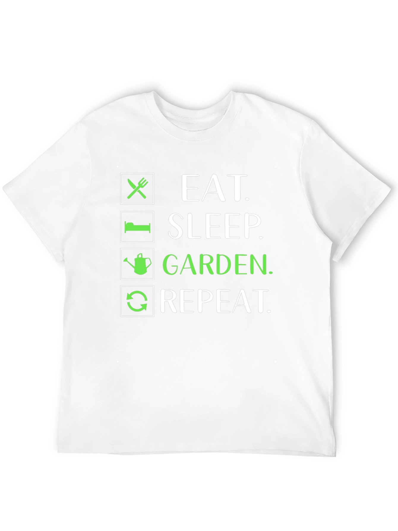 Eat Sleep Garden Repeat Graphic Tee