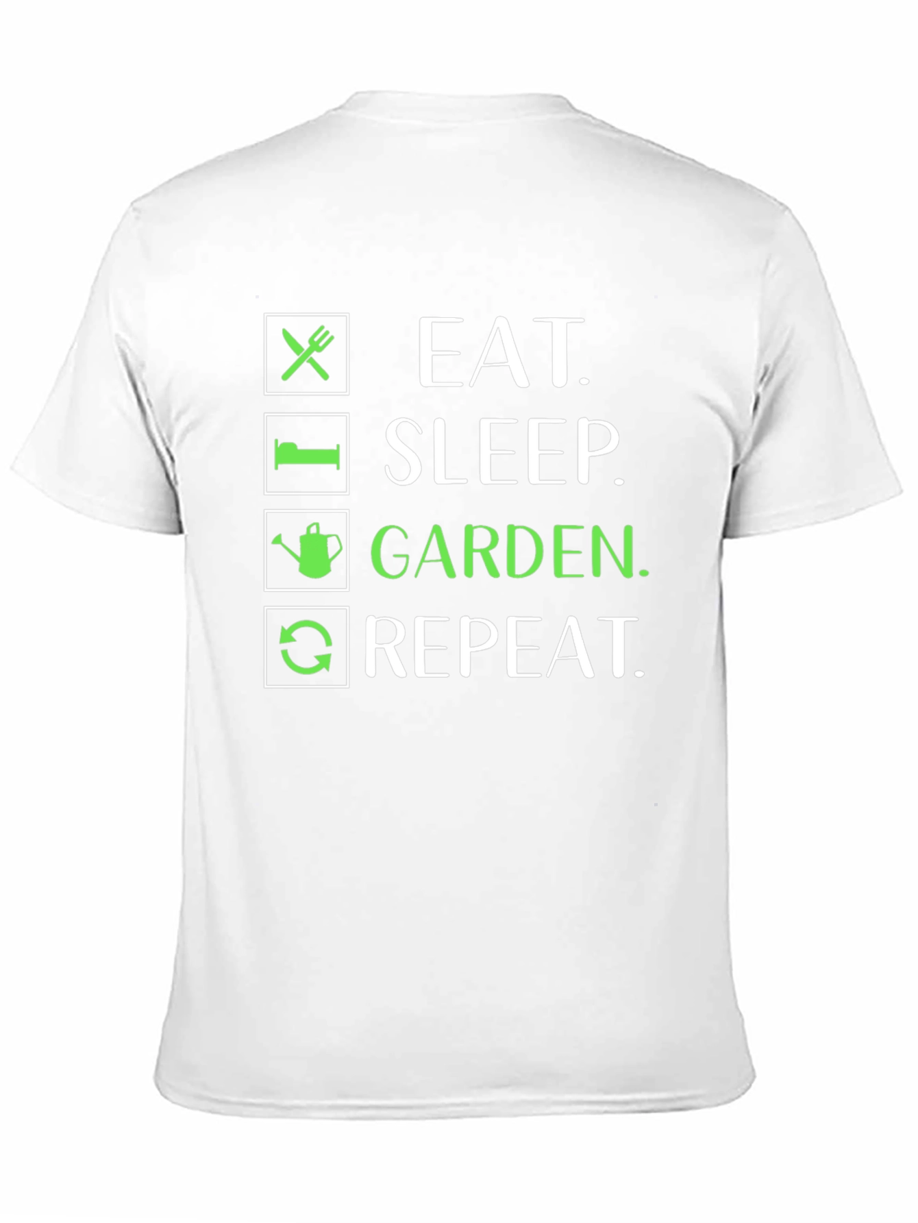 Eat Sleep Garden Repeat Graphic Tee