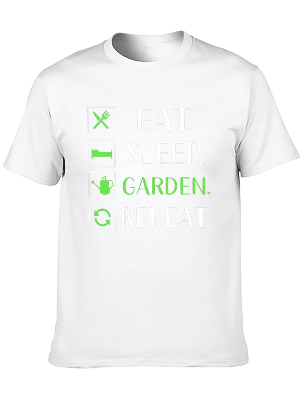 Eat Sleep Garden Repeat Graphic Tee